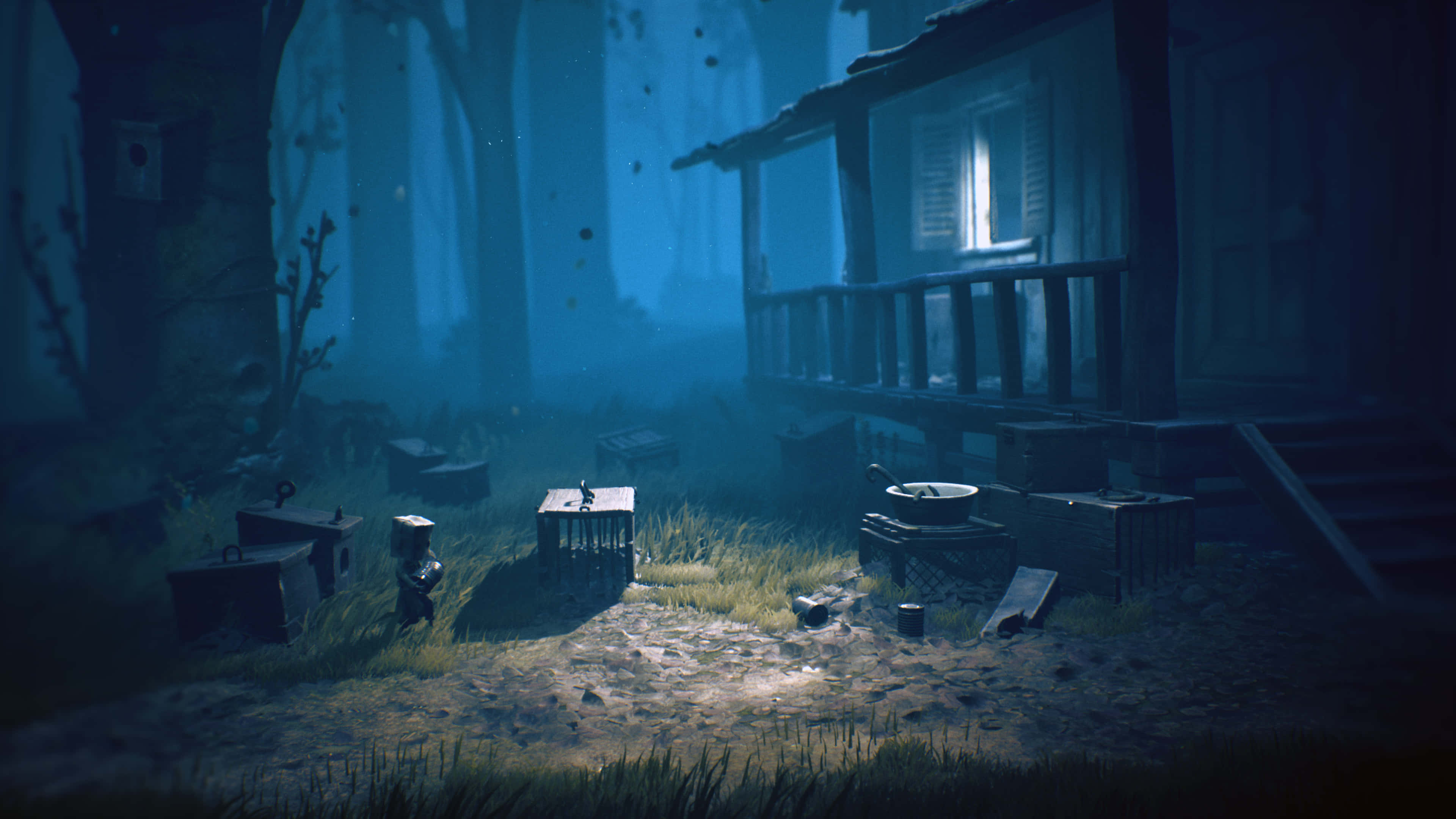 กระท่อมในป่า Little Nightmares 4K วอลเปเปอร์