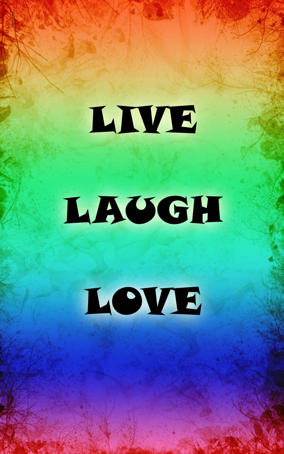 live laugh love - สายรุ้ง สายรุ้ง วอลเปเปอร์