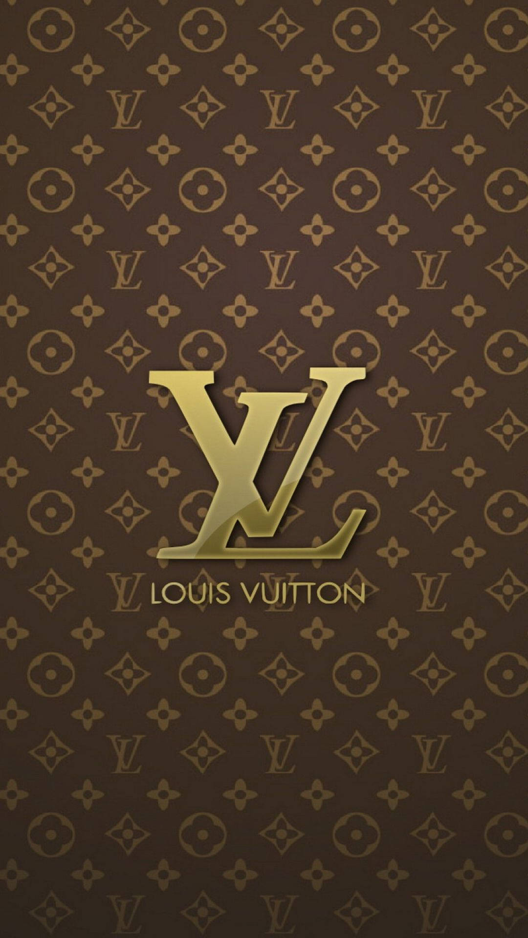 โทรศัพท์ Louis Vuitton สีน้ำตาลทอง วอลเปเปอร์