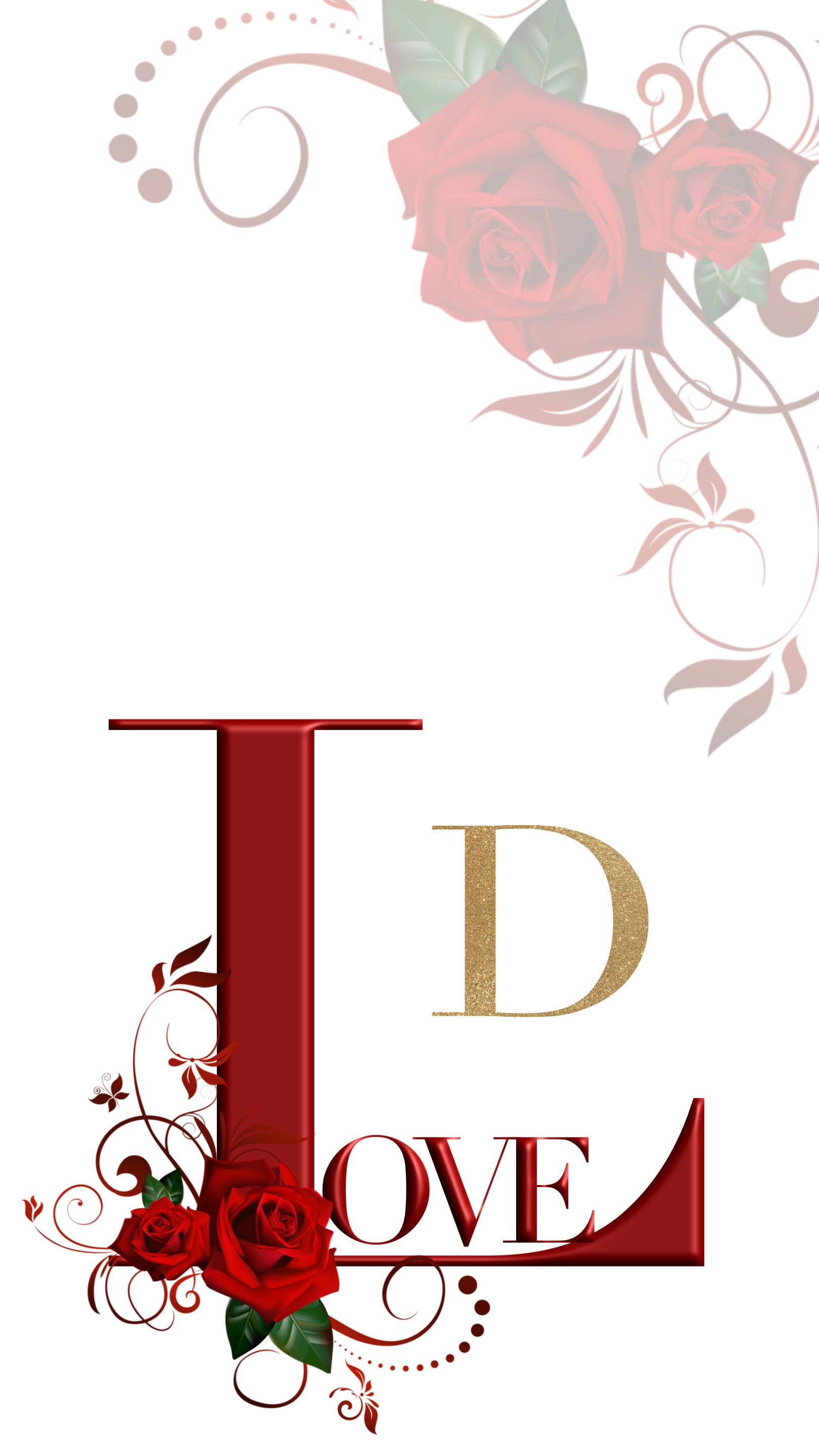 Love D กับดอกกุหลาบ วอลเปเปอร์