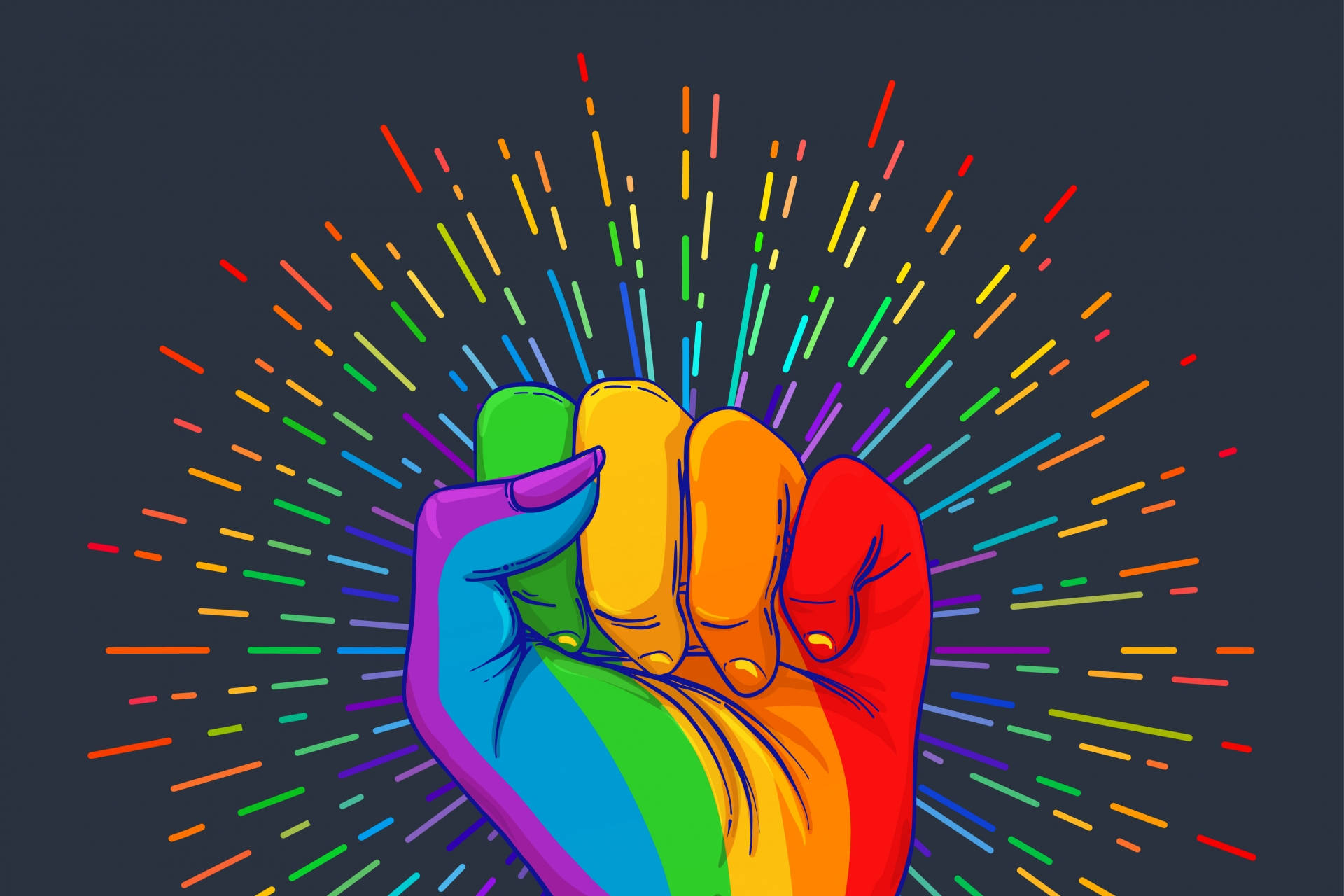 Love Is Love กำปั้นแห่งความภาคภูมิใจ วอลเปเปอร์