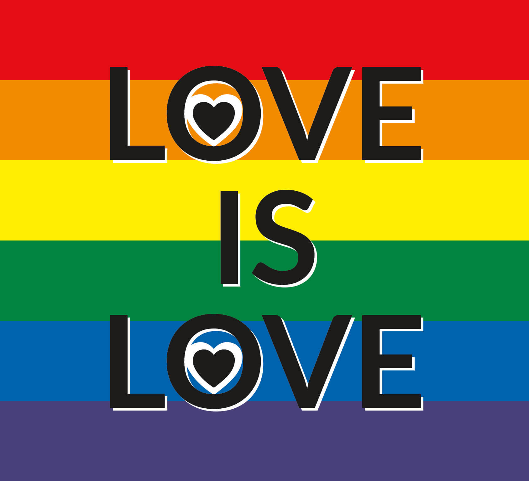 Love Is Love สายรุ้ง วอลเปเปอร์