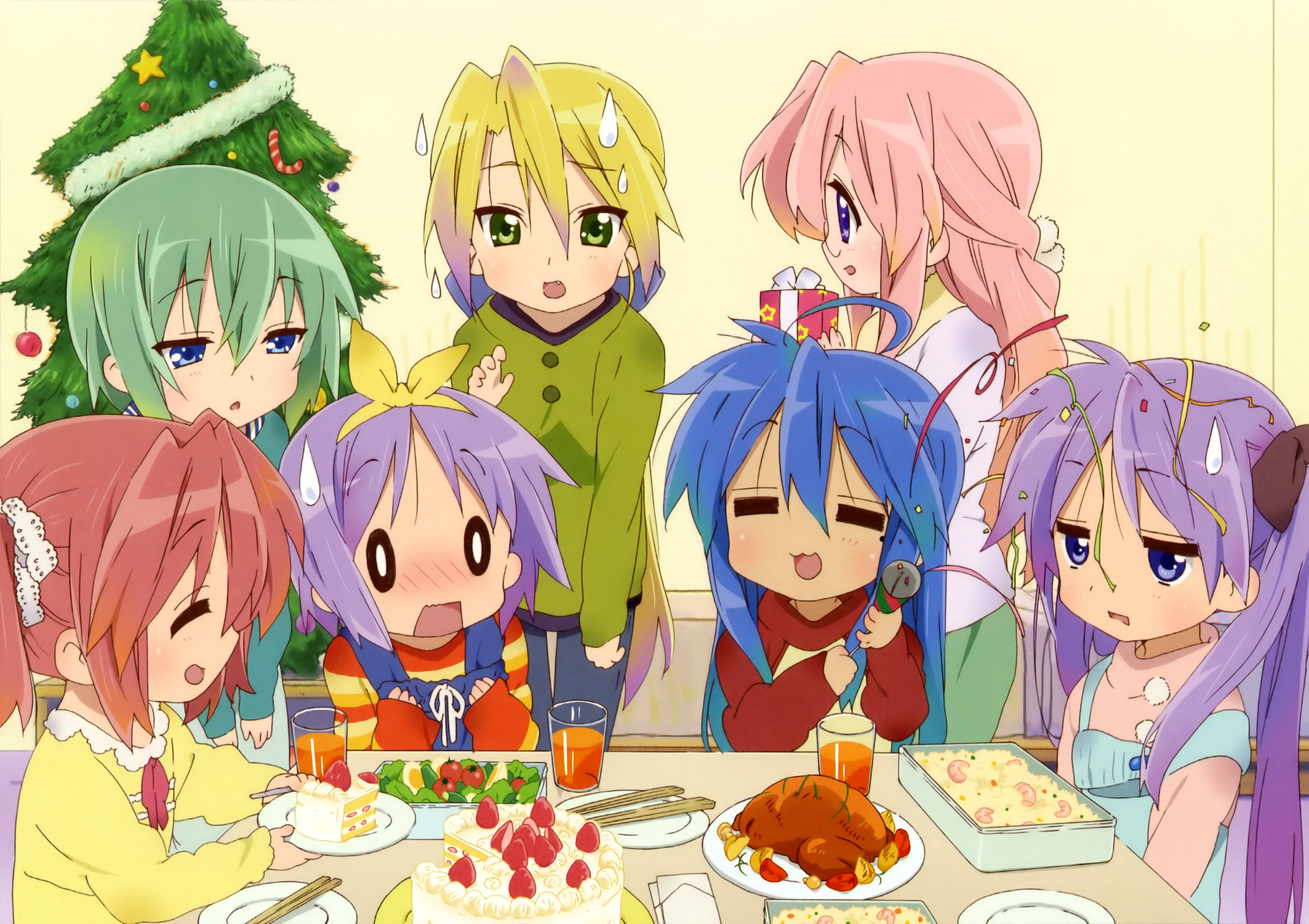 เด็กอนิเมะ Lucky Star วอลเปเปอร์