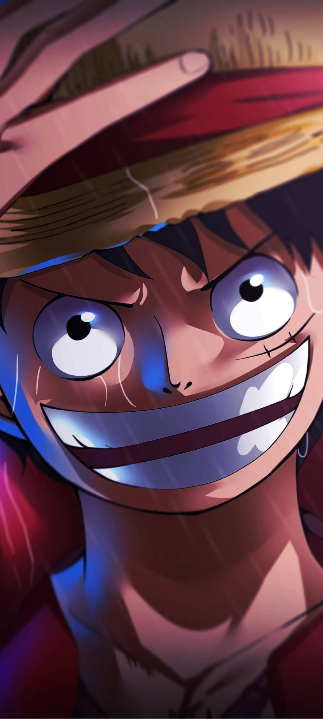 ภาพวาดพอร์ตเทรต Luffy 4K One Piece วอลเปเปอร์