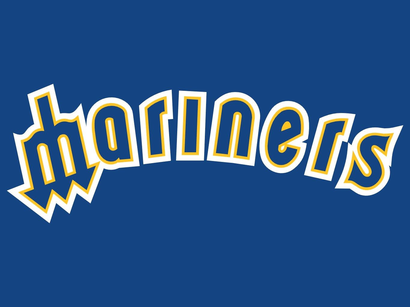 ตัวอักษร M ตรีศูลของทีม Seattle Mariners วอลเปเปอร์