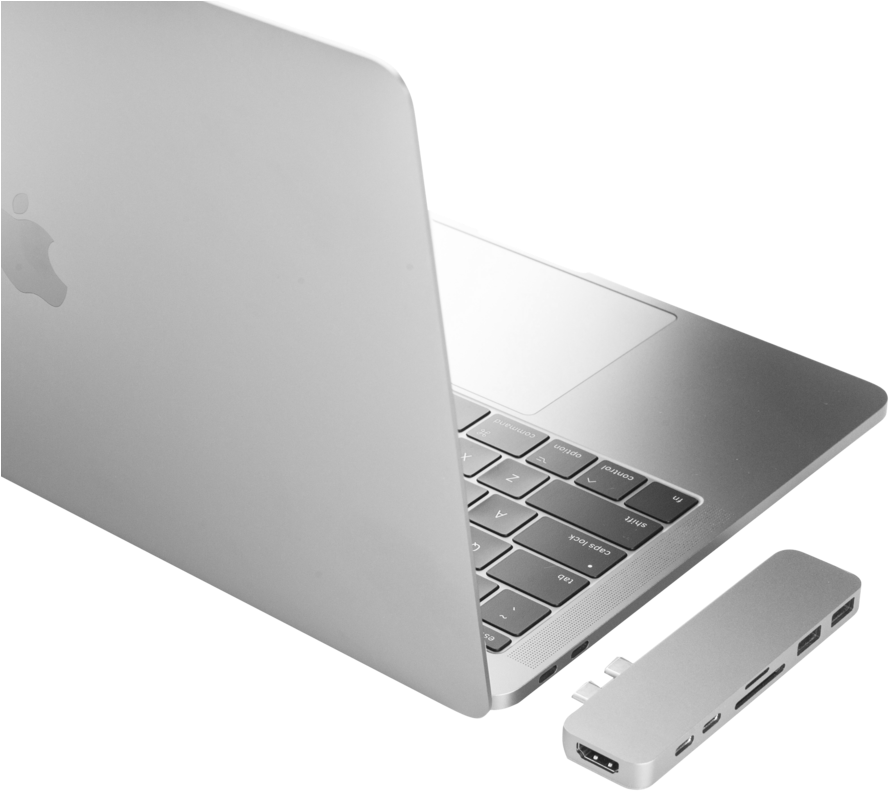 Mac Book Pro พร้อมฮับ USB-C วอลเปเปอร์