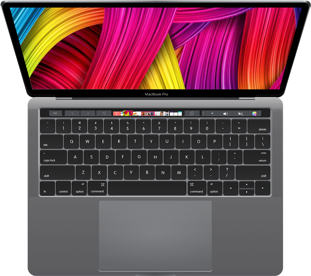 MacBook Pro เปิดจอแสดงผล วอลเปเปอร์