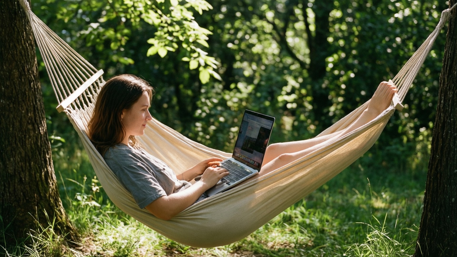 เปลญวน MacBook Retreat วอลเปเปอร์
