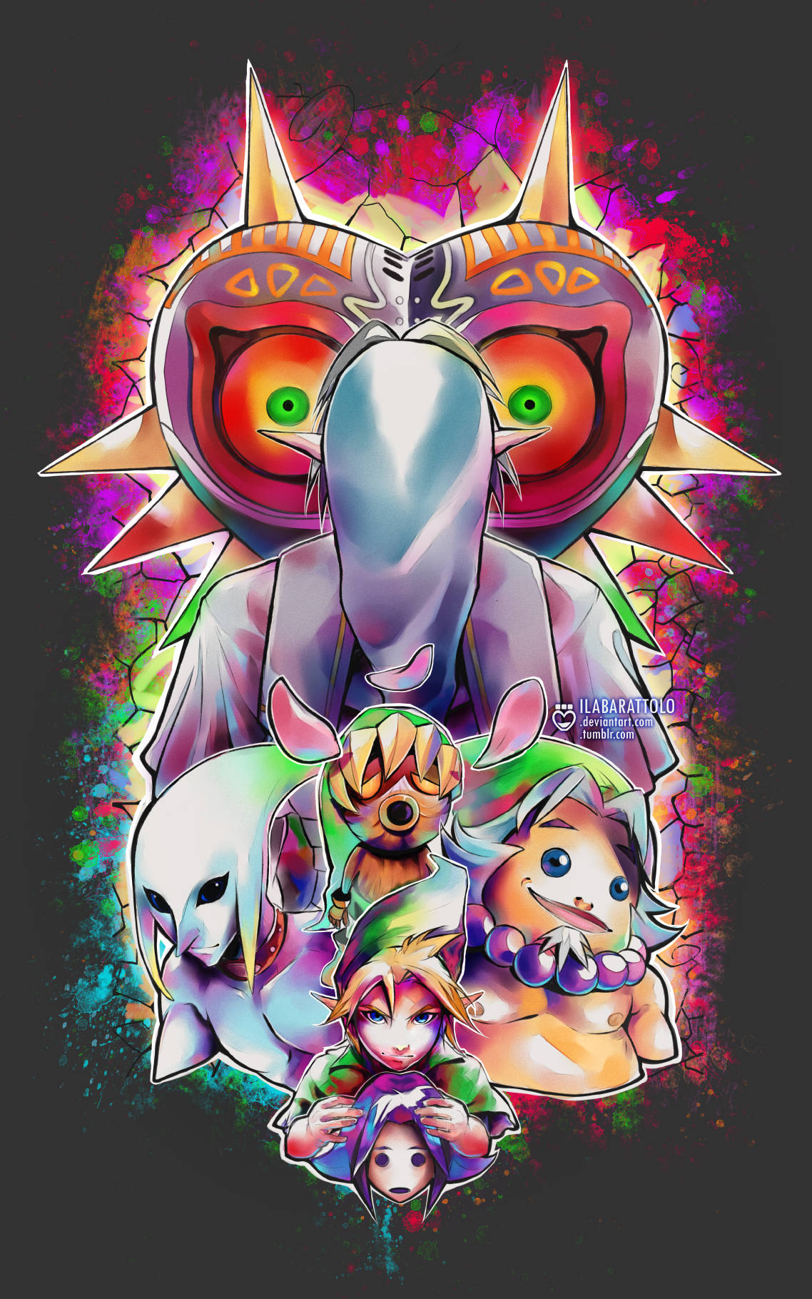 แฟนอาร์ต Majora's Mask วอลเปเปอร์
