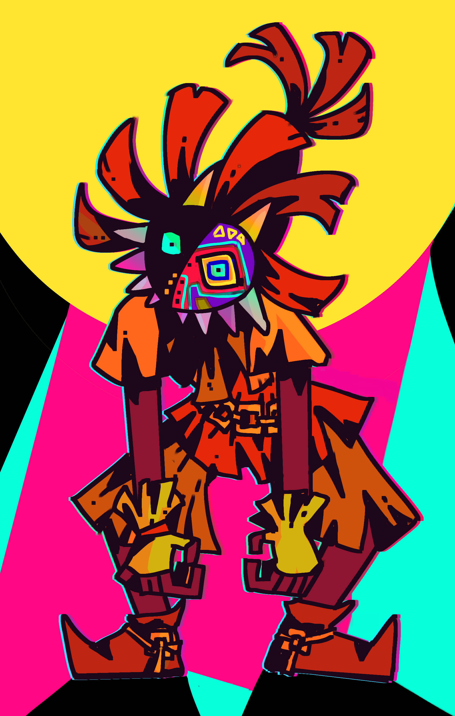 Majora's Mask ป๊อปอาร์ต วอลเปเปอร์