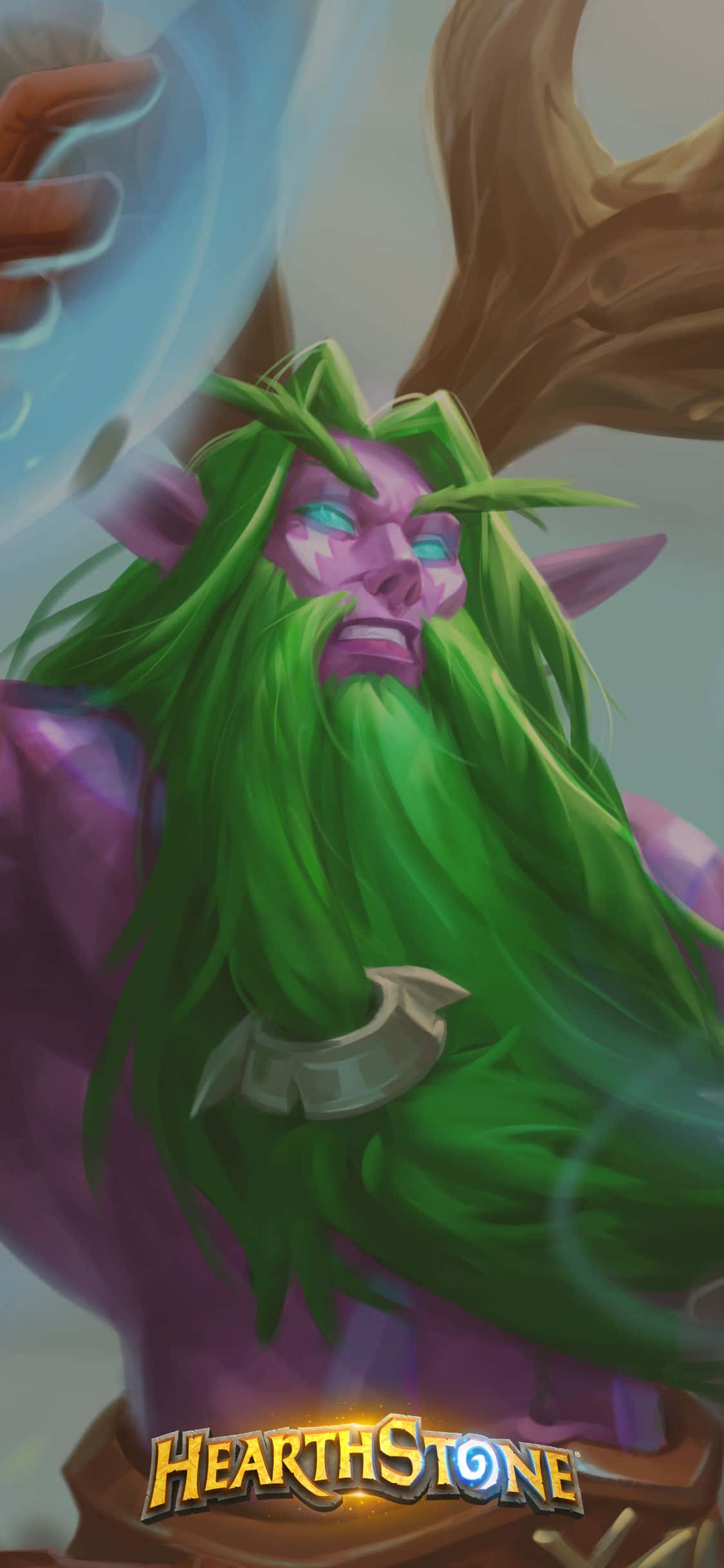 วอลเปเปอร์ Malfurion Stormrage สำหรับ iPhone XS จาก Hearthstone วอลเปเปอร์