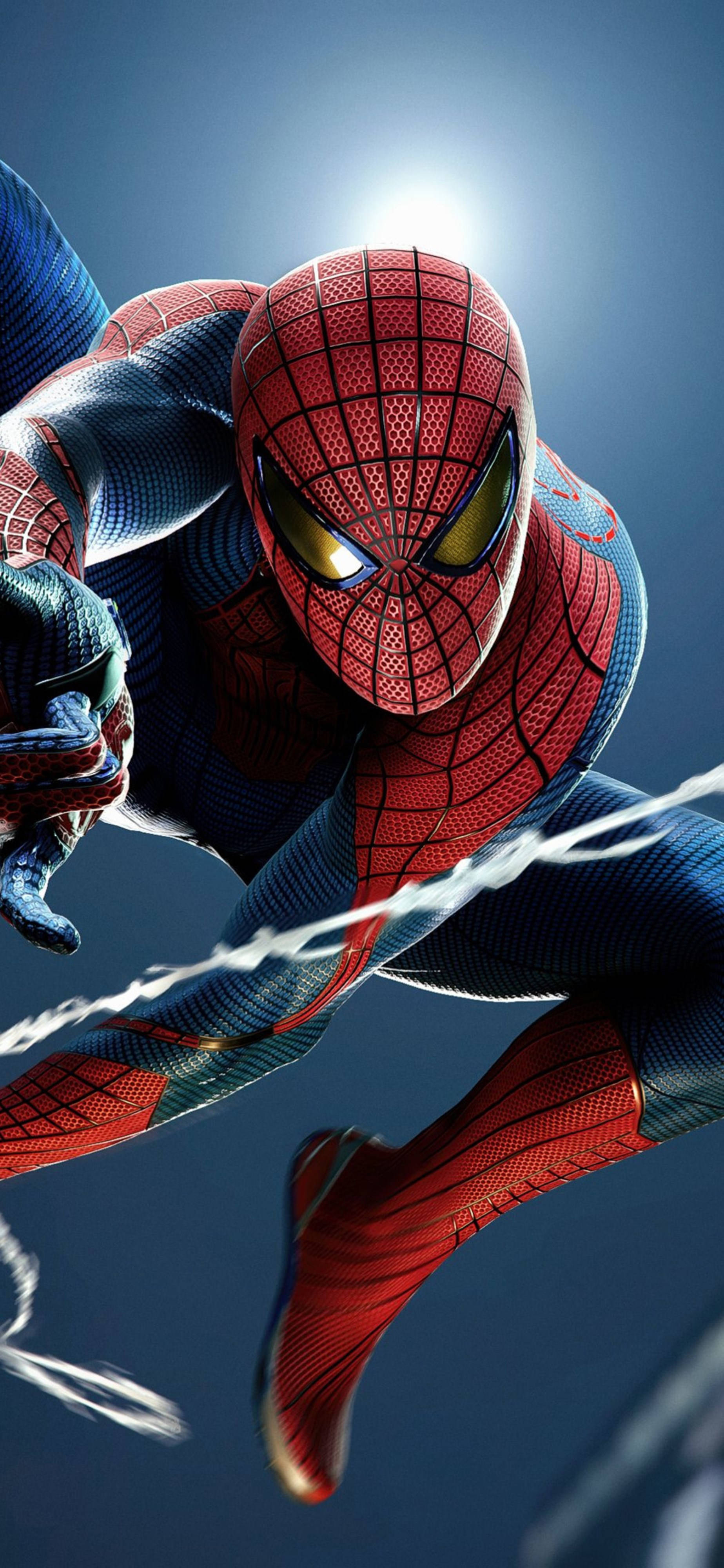 Marvel 4K โทรศัพท์ Spider-man โหนตัว วอลเปเปอร์