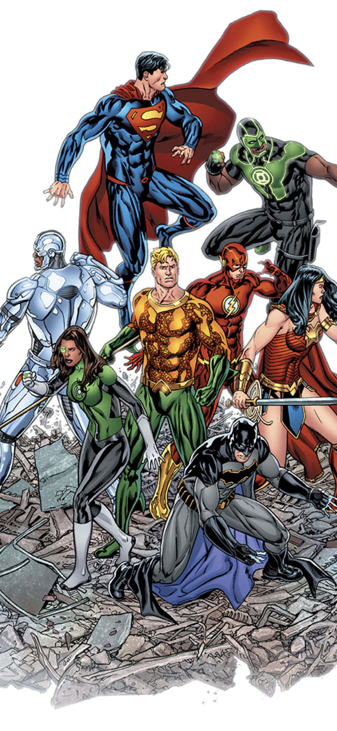 รวมฮีโร่: เชื่อมต่อพลังกับ Marvel และ DC บน iPhone ของคุณ วอลเปเปอร์