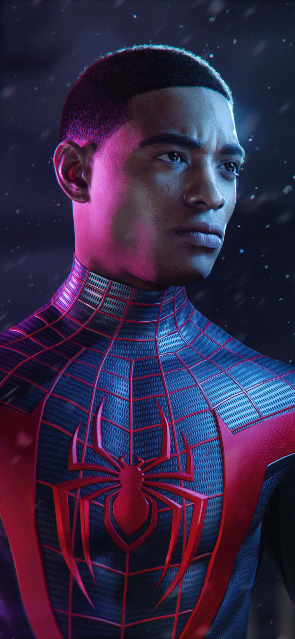 Marvel Video Game Spider Man Miles Morales iPhone วอลเปเปอร์