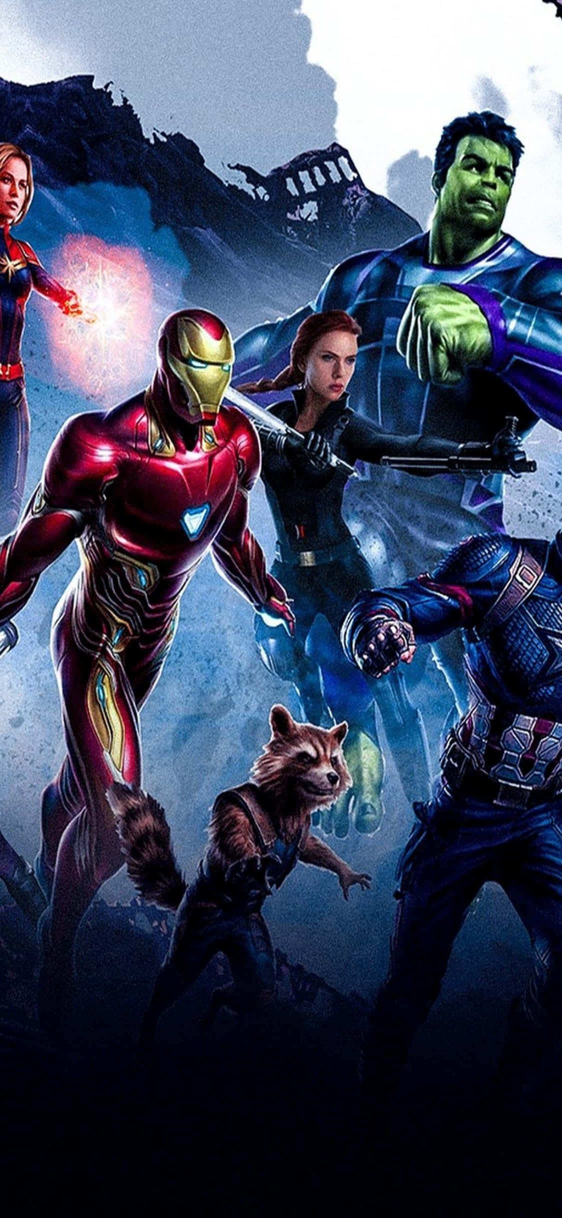 “พลังของ Marvel’s Avengers บน iPhone XS” วอลเปเปอร์