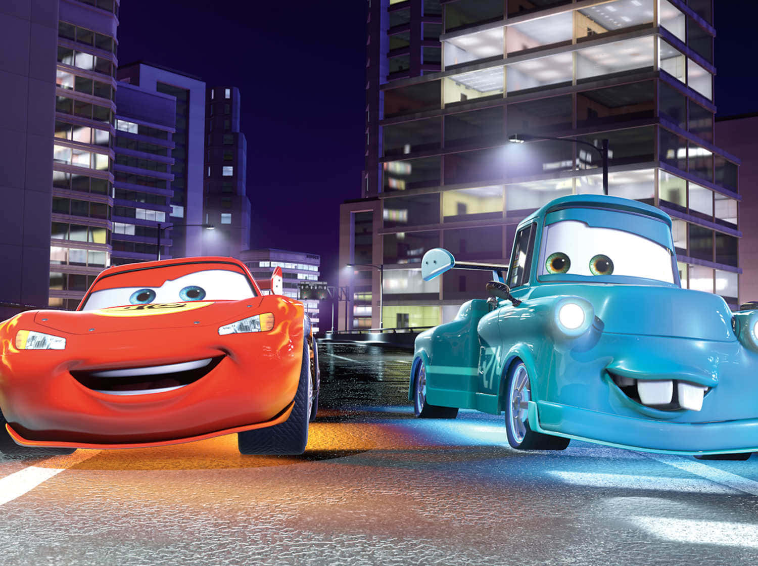 Mater และ Lightning McQueen มิตรภาพที่ผ่านกาลเวลา วอลเปเปอร์
