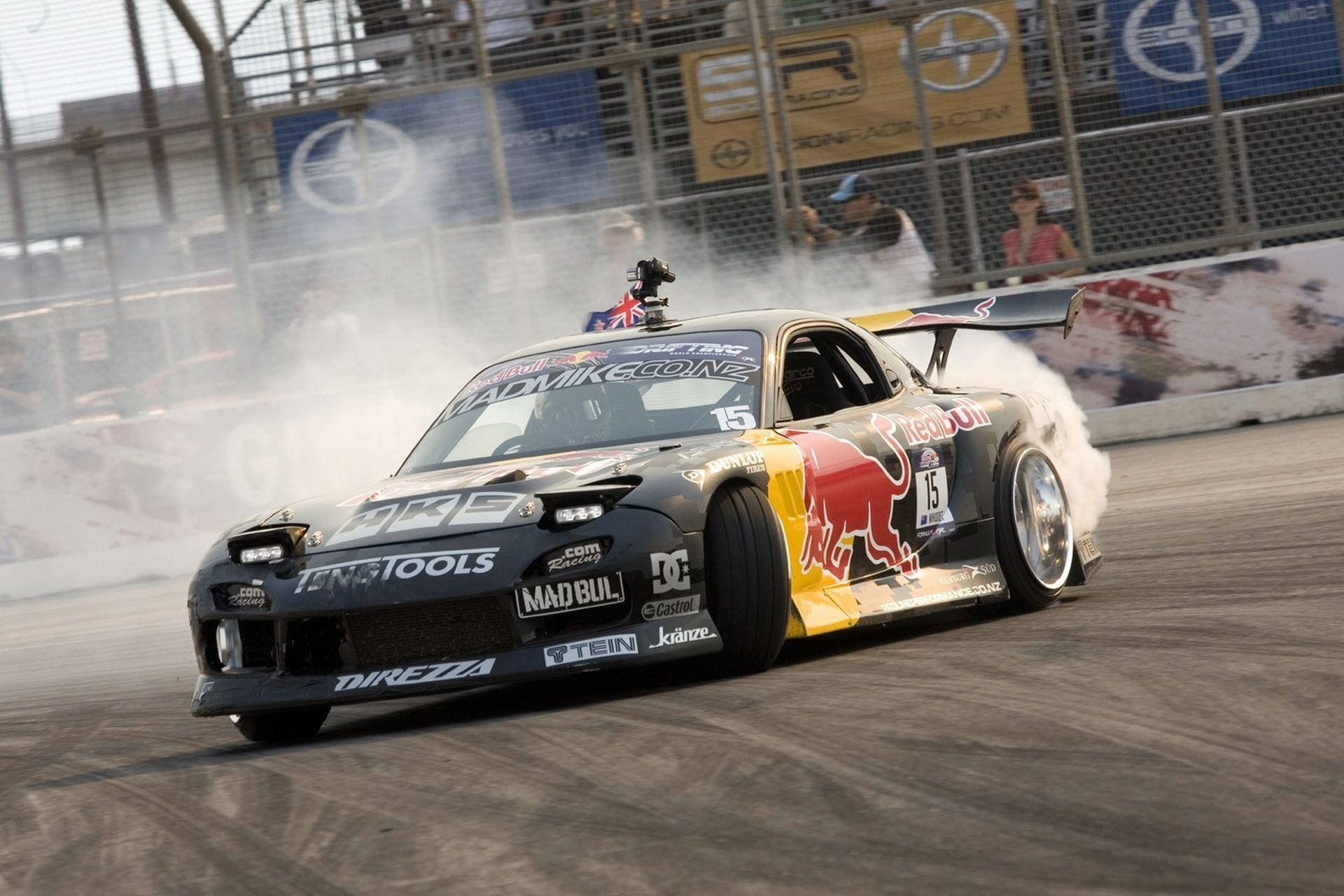 รถดริฟท์ Mazda RX-7 พร้อมกล้อง วอลเปเปอร์