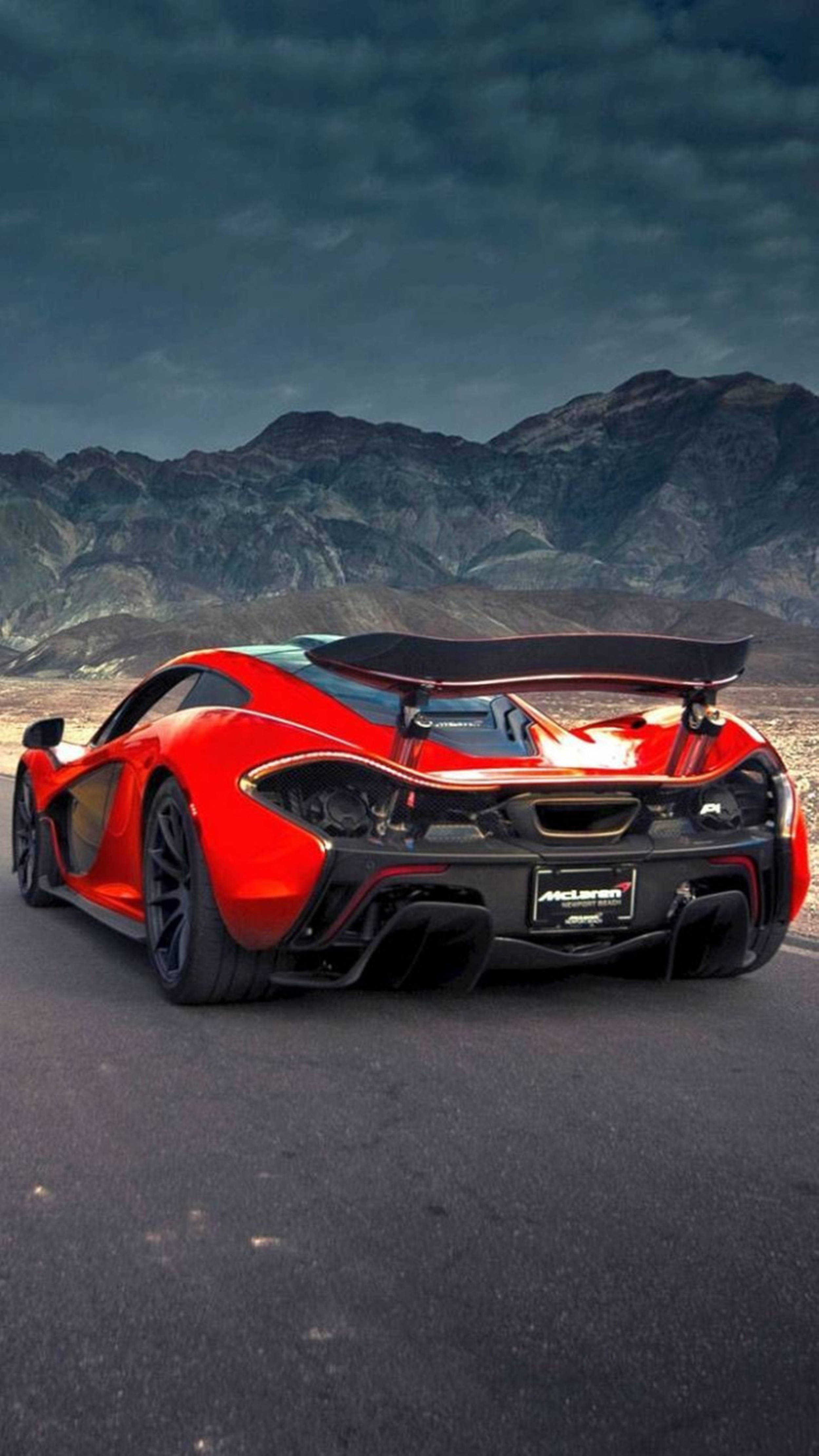 McLaren iPhone P1 สีแดง วอลเปเปอร์