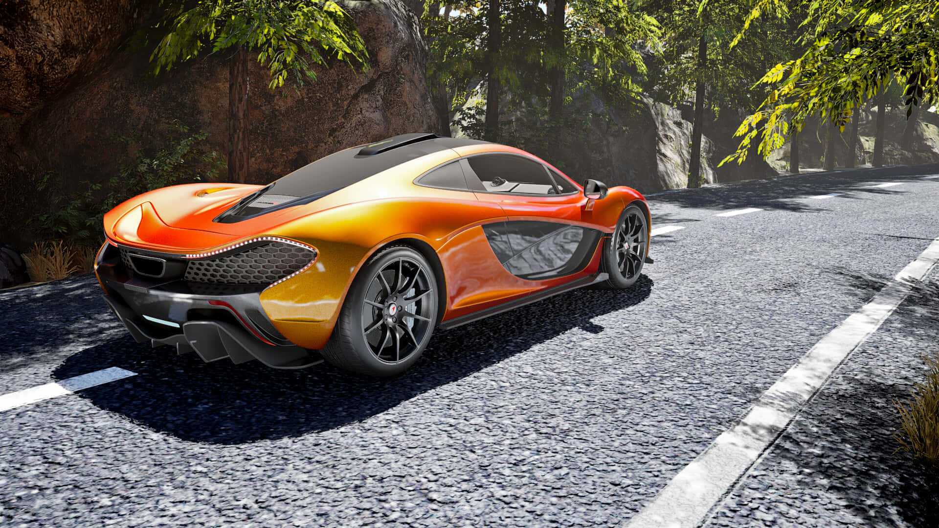 พื้นหลังรถ McLaren P1 โปรเจค คาร์ส HD วอลเปเปอร์