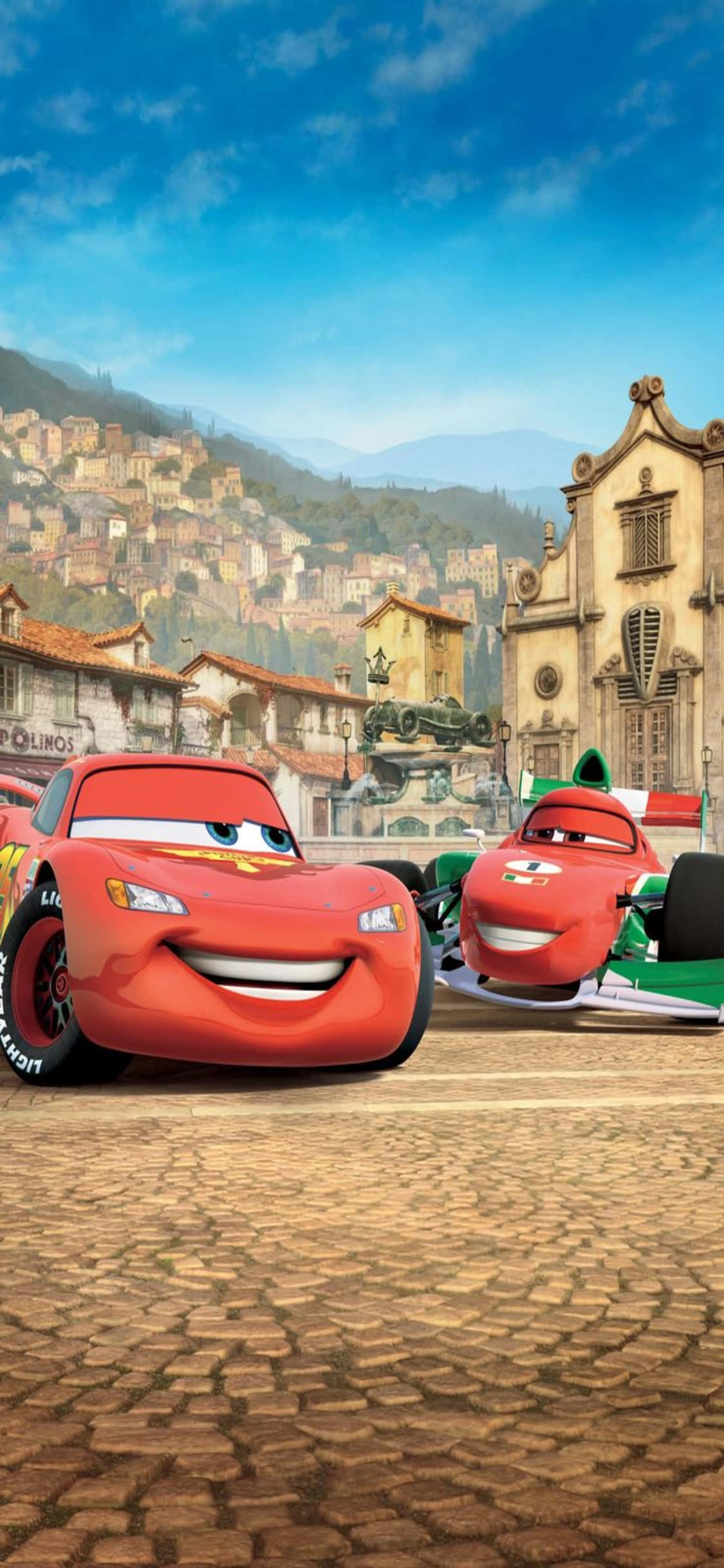 McQueen, Bernoulli Race iPhone X Cars Background วอลเปเปอร์