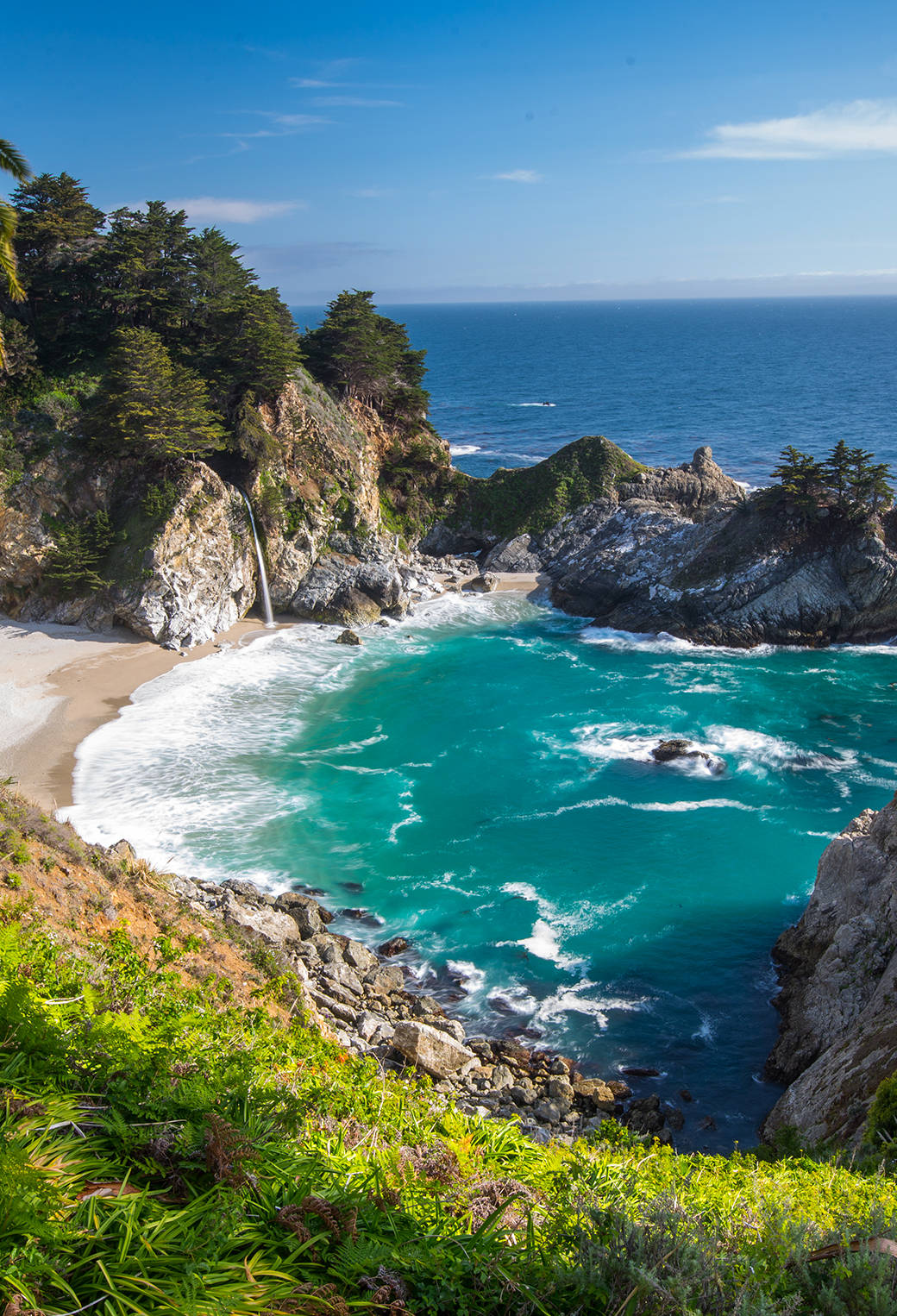 McWay Falls Big Sur iPhone แคลิฟอร์เนีย วอลเปเปอร์