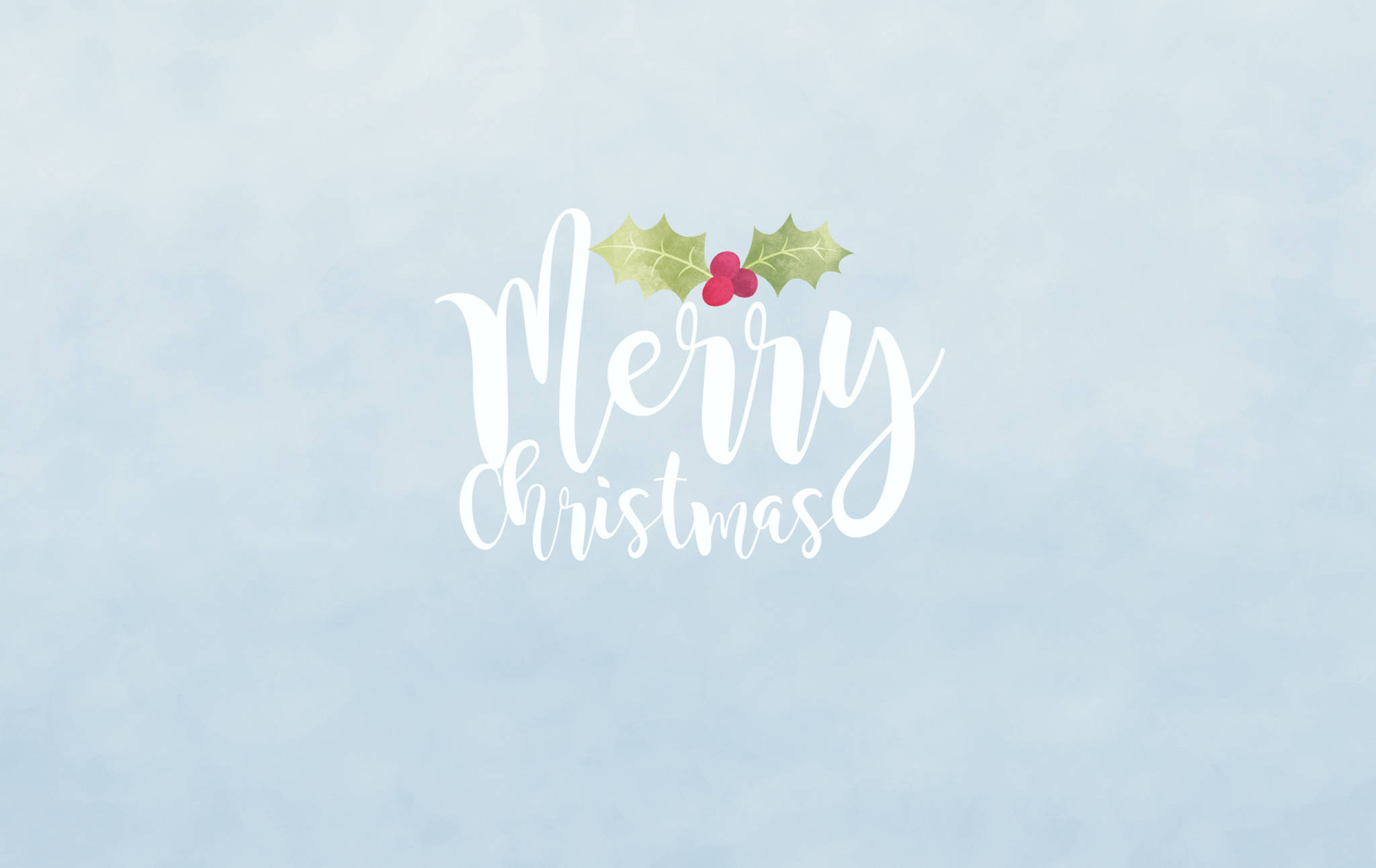 พื้นหลังเดสก์ท็อป Merry Christmas สีฟ้า วอลเปเปอร์
