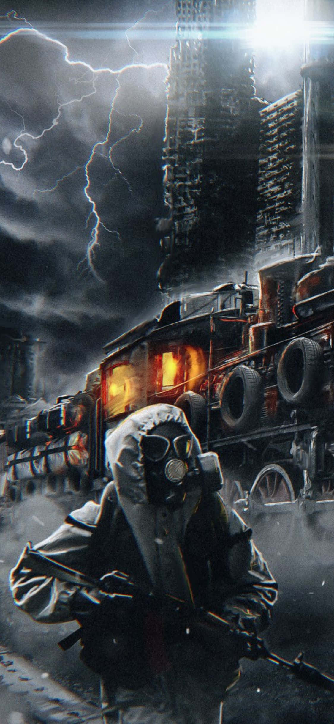 โลกอันลึกลับรอคุณอยู่ใน Metro Exodus สำหรับ iPhone X วอลเปเปอร์