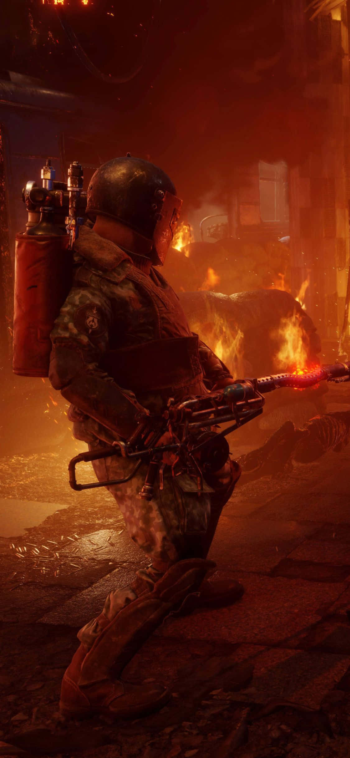 เอาชีวิตรอดในโลกหลังวันสิ้นโลกที่ไร้ความปรานีด้วย Metro Exodus บน iPhone X วอลเปเปอร์