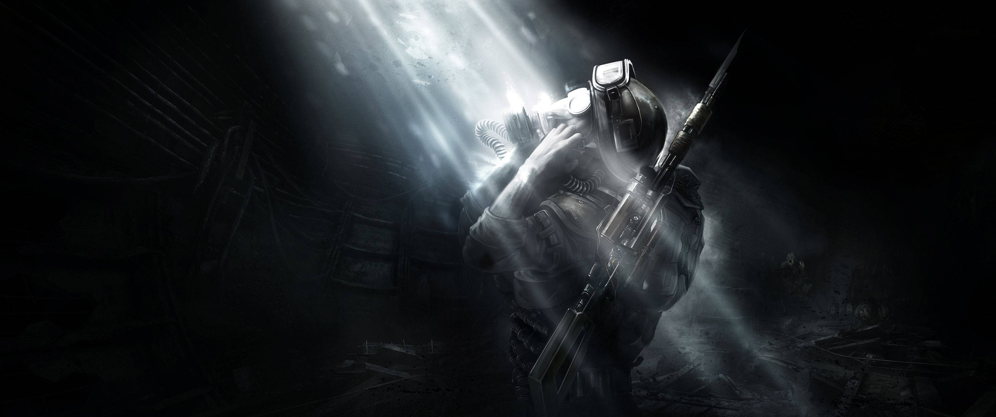 ทิวทัศน์หลังหายนะจากวิดีโอเกม Metro Last Light วอลเปเปอร์