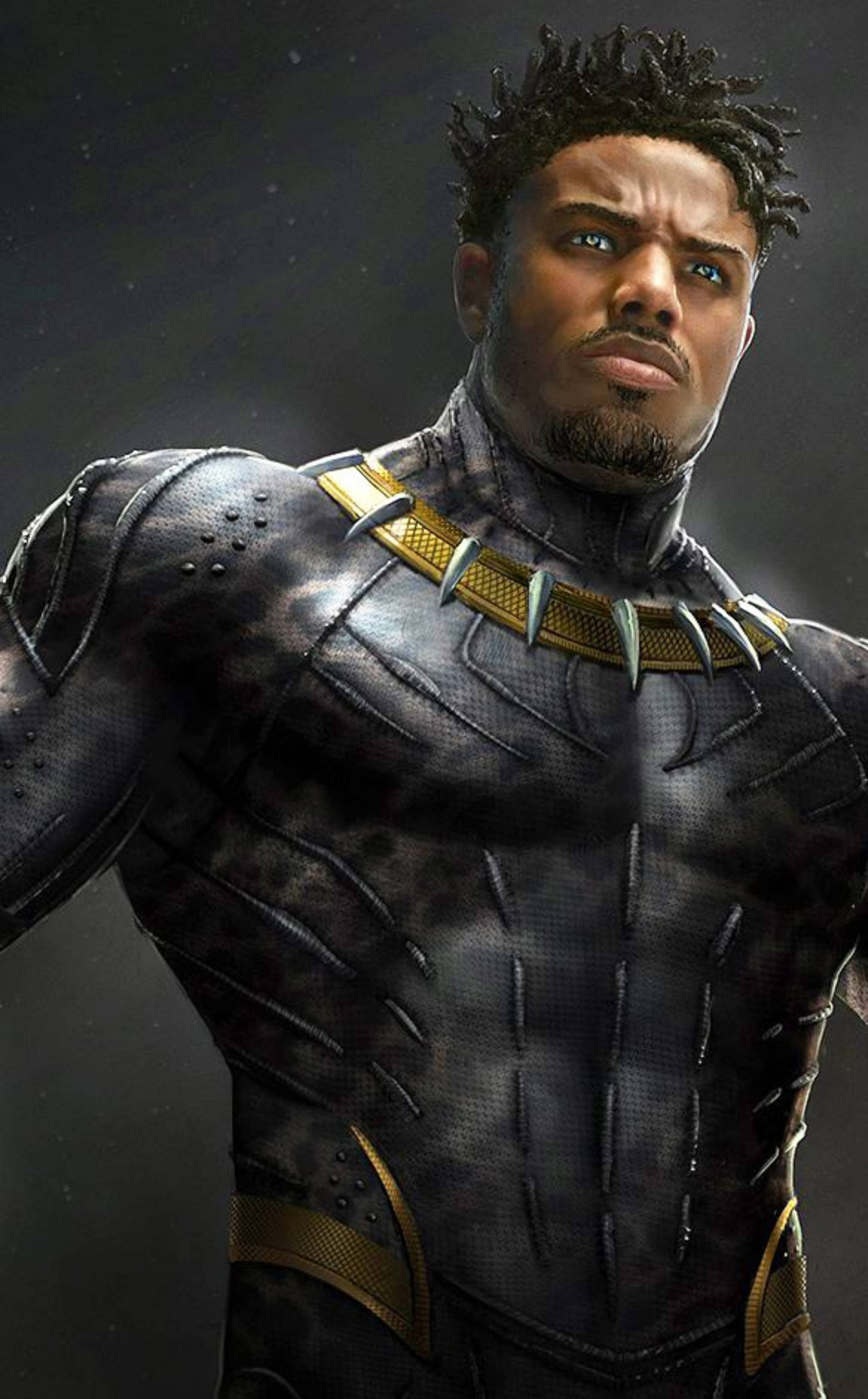 นักแสดง Michael B. Jordan ในบท Killmonger วอลเปเปอร์