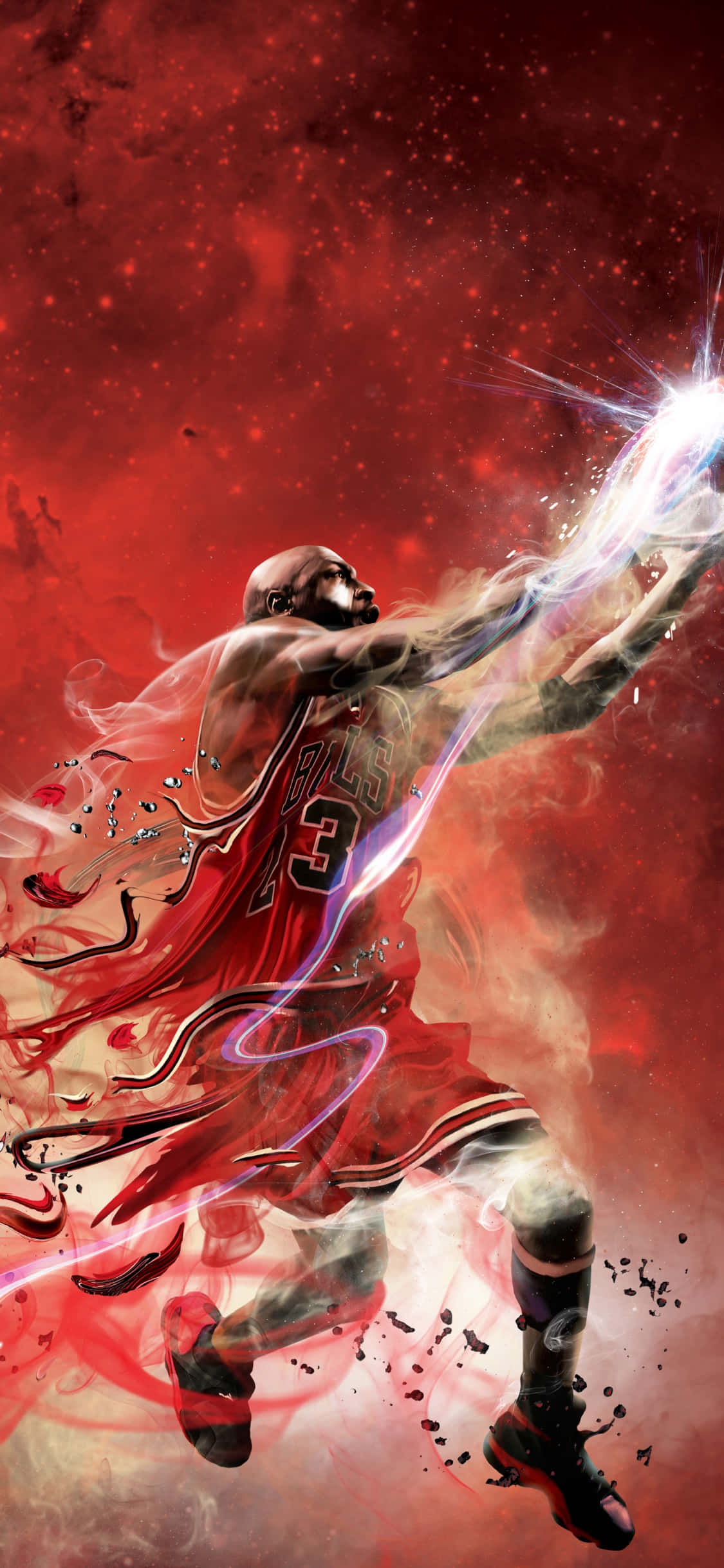 วอลเปเปอร์ Michael Jordan นักบาสเกตบอล iPhone Xs วอลเปเปอร์