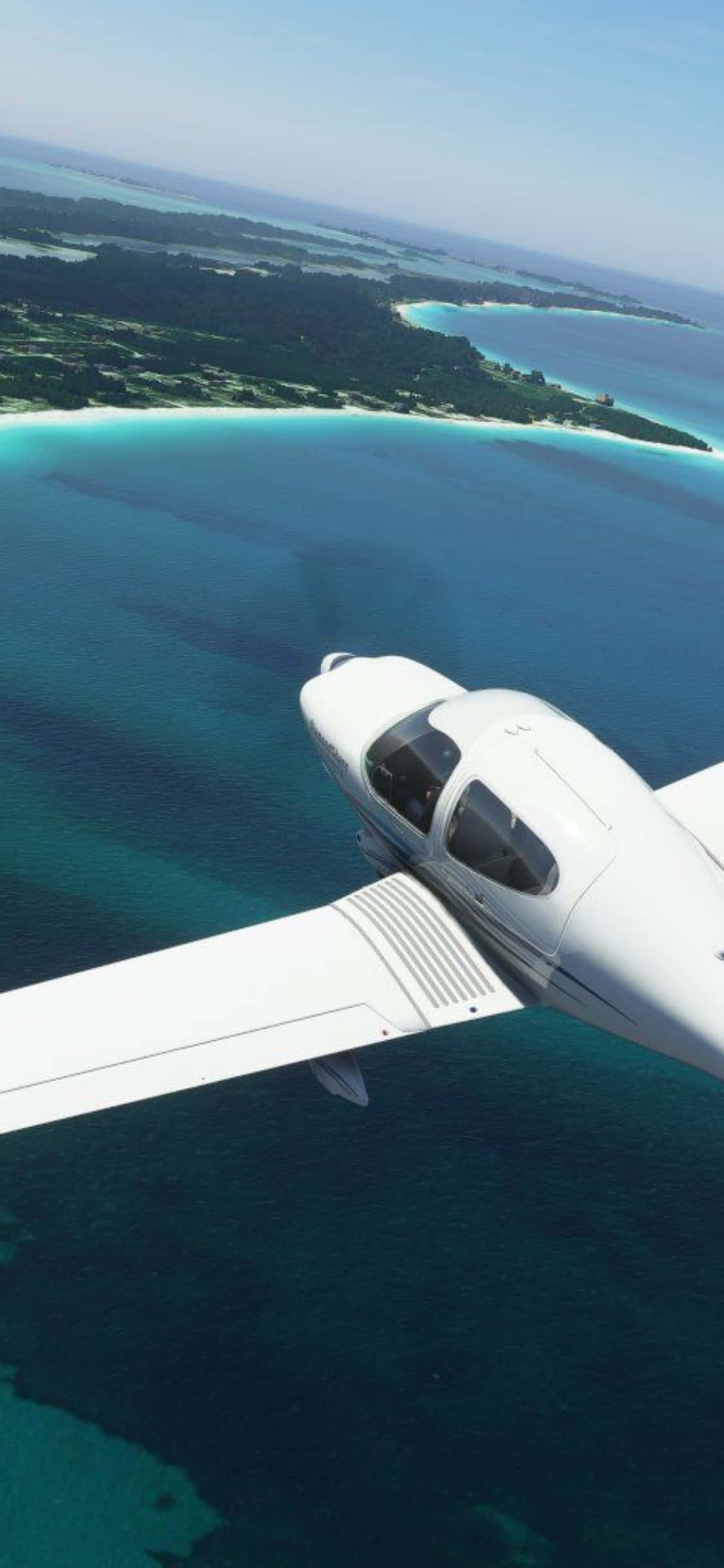สัมผัสความตื่นเต้นของการบินด้วย Microsoft Flight Simulator บน iPhone Xs วอลเปเปอร์