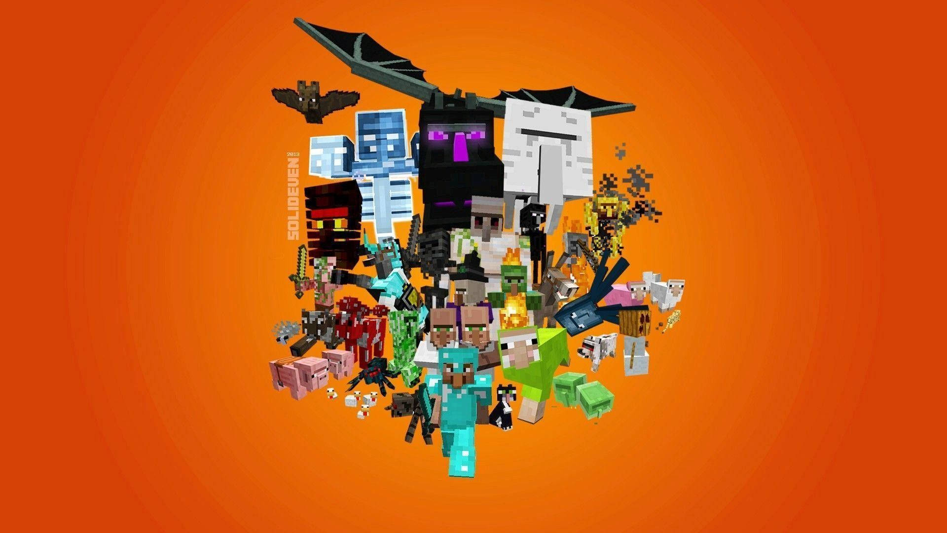 พาทัวร์สุดพิเศษสู่โลก Minecraft ลึกลับกับ Herobrine และผองเพื่อน วอลเปเปอร์
