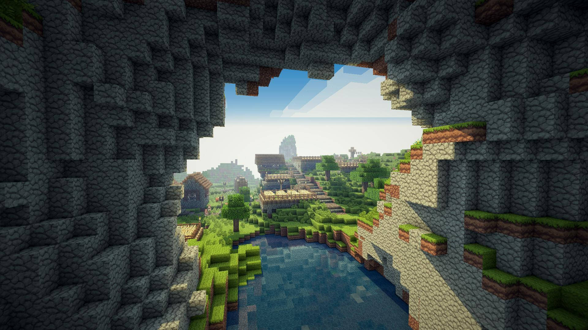 การผจญภัยค้นพบในถ้ำใหญ่แห่ง Minecraft วอลเปเปอร์