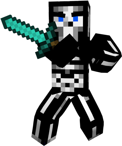 Minecraft_ ตัวละคร_ พร้อม_ ดาบ.PNG วอลเปเปอร์