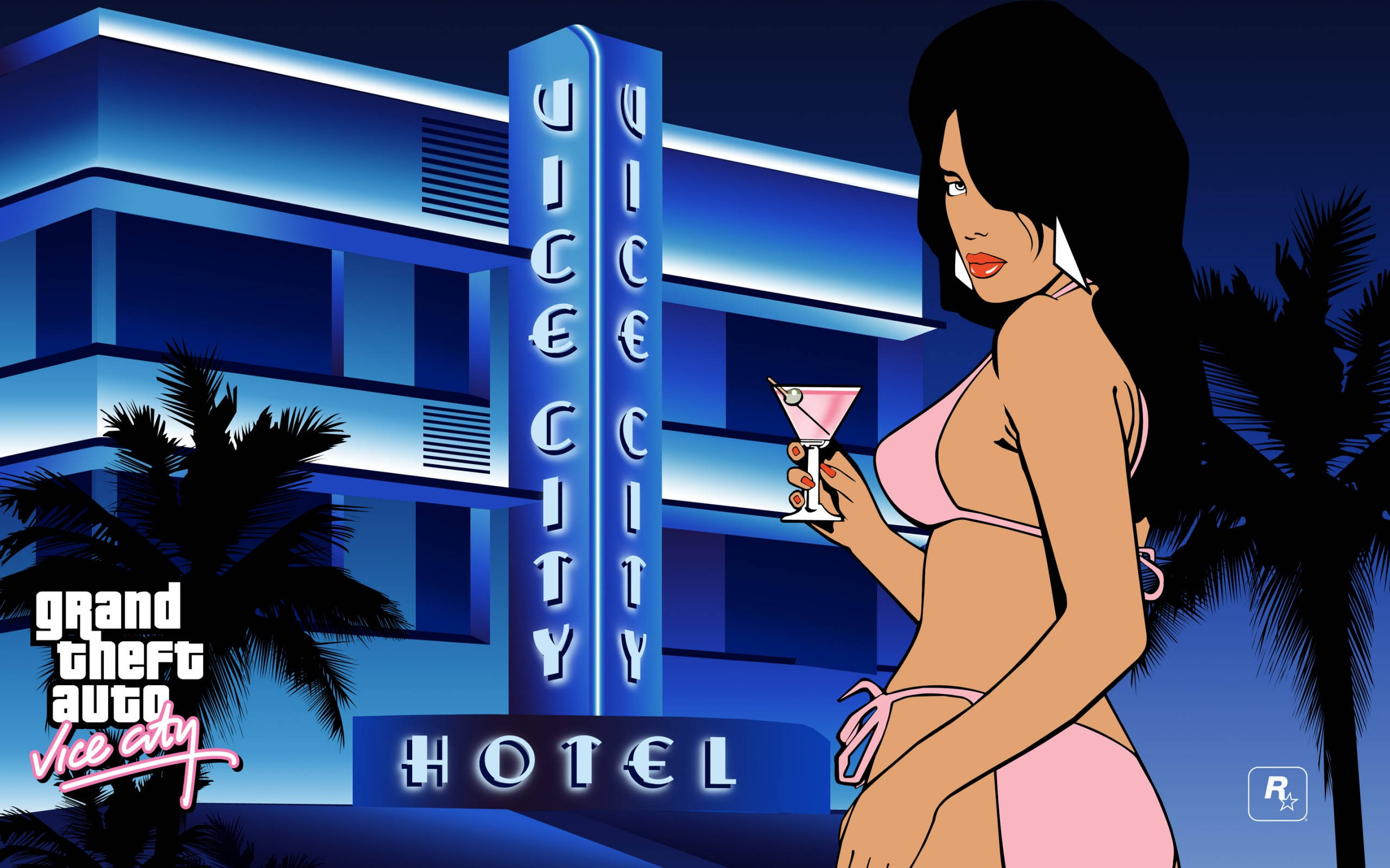 Misty สาวปกเกม GTA Vice City วอลเปเปอร์