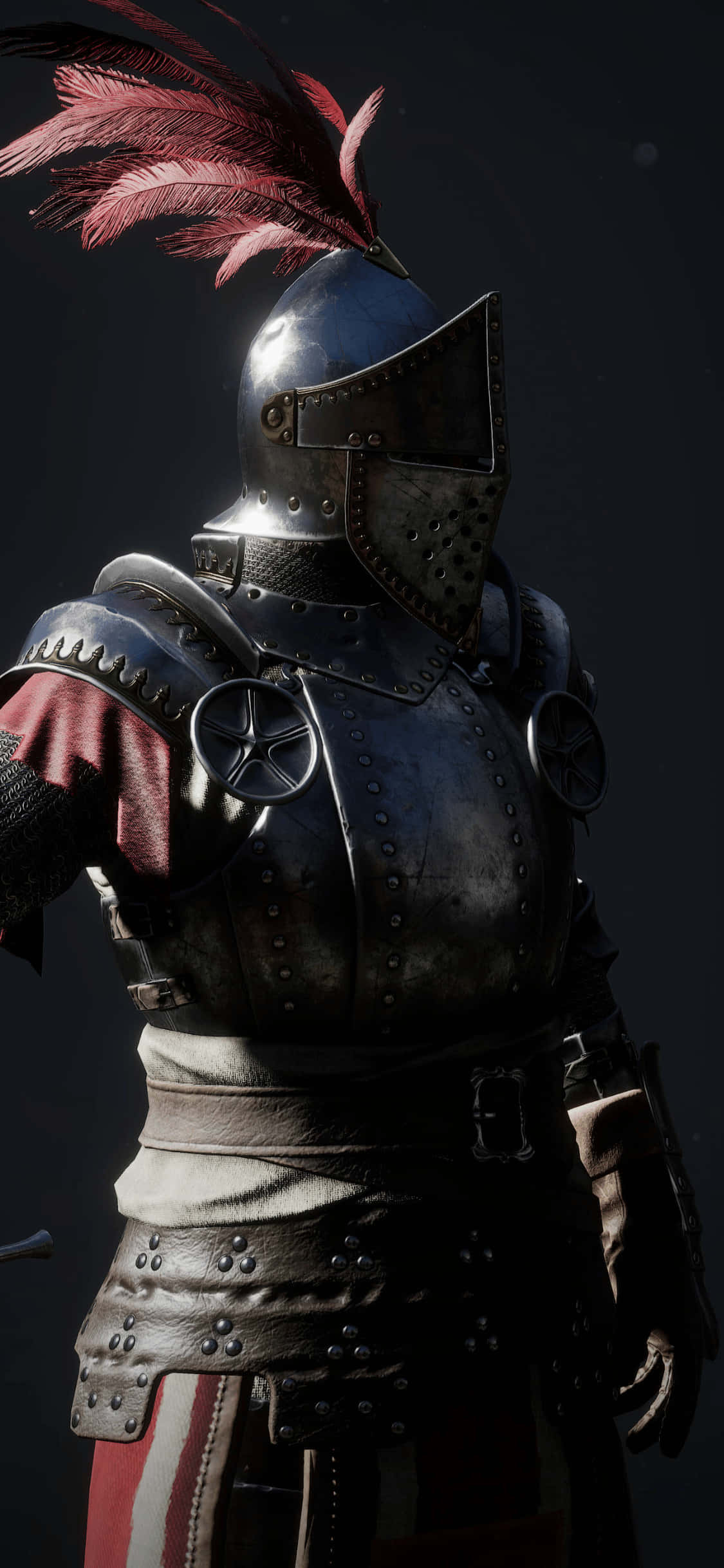 นักรบสีเงินสุดเท่ พื้นหลัง Mordhau สำหรับ iPhone Xs วอลเปเปอร์