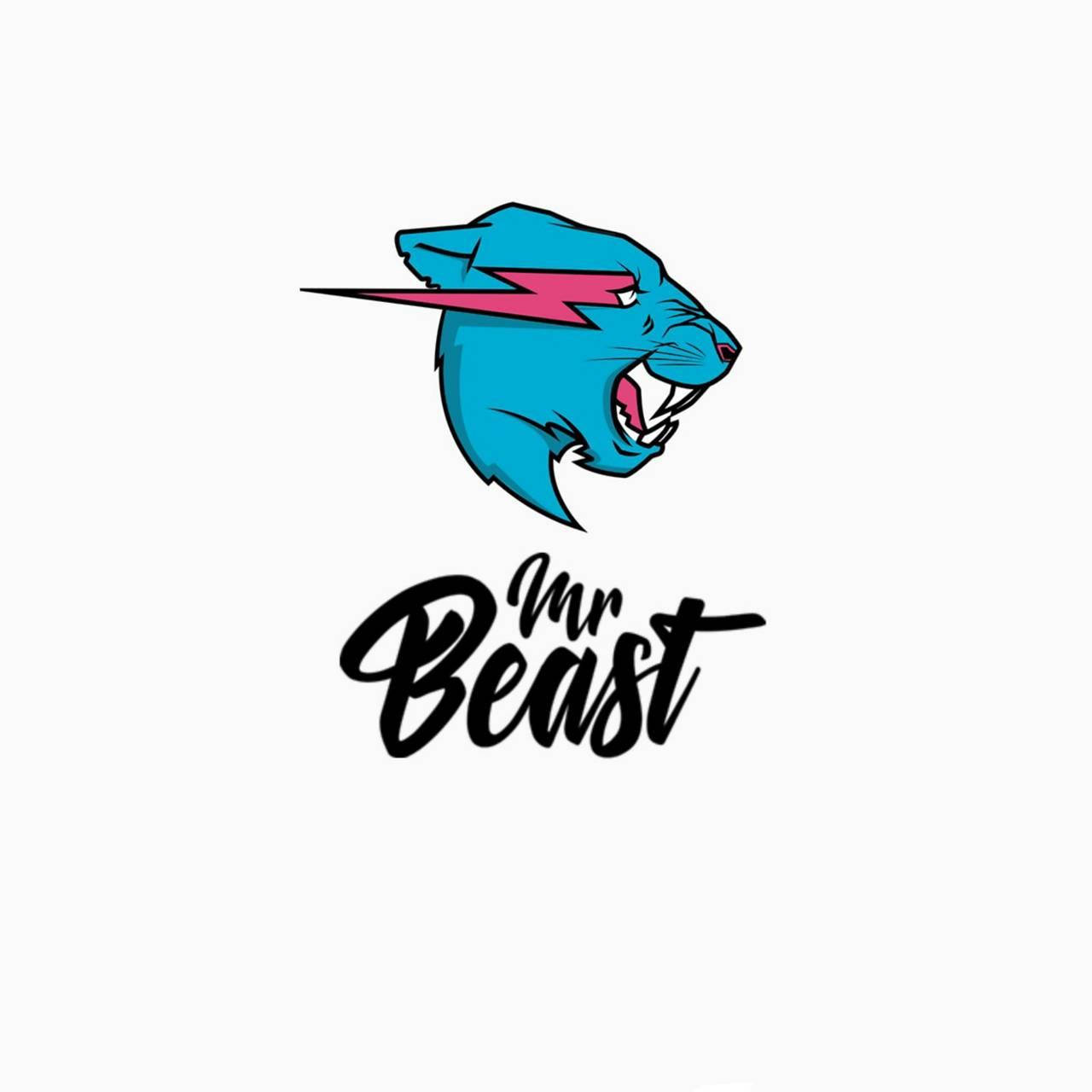 โลโก้และคำตราสินค้า Mr Beast สีสันสดใส วอลเปเปอร์