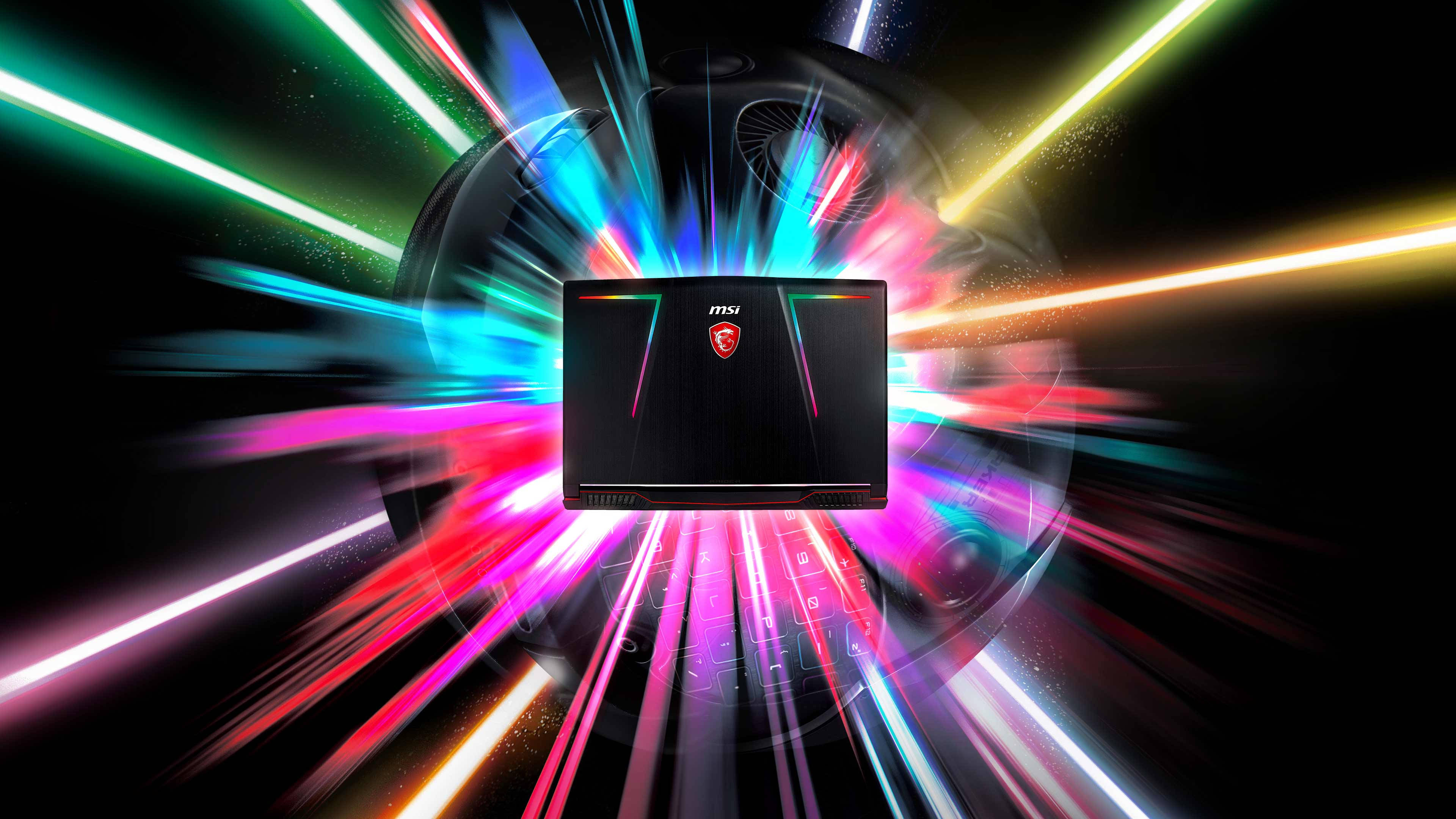 MSI แล็ปท็อป RGB 4K วอลเปเปอร์