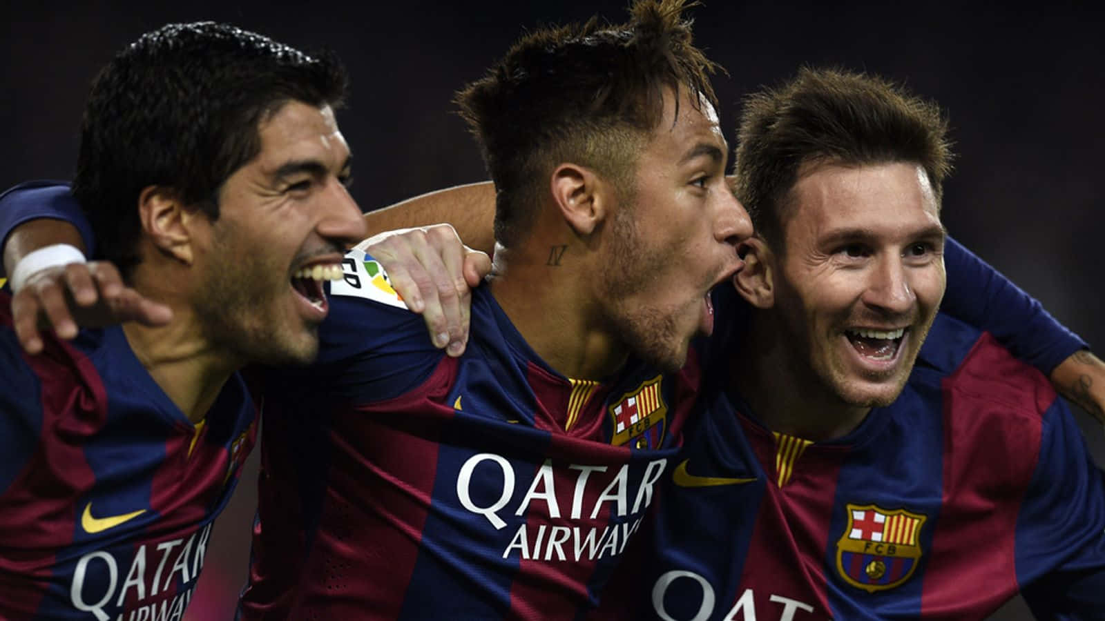 MSN ทริโอ้กับเนย์มาร์มองข้างทาง วอลเปเปอร์