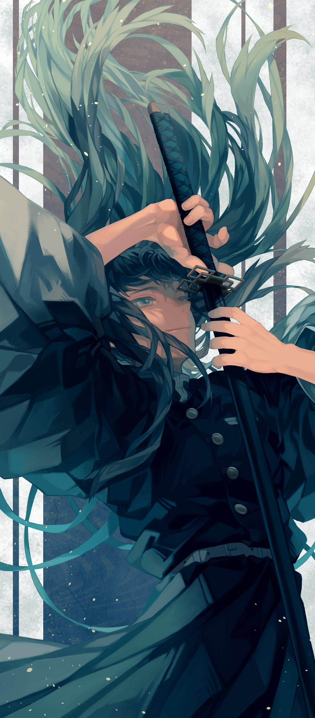 มุอิจิโร โทคิโตะ ดาบแนวตั้ง วอลเปเปอร์