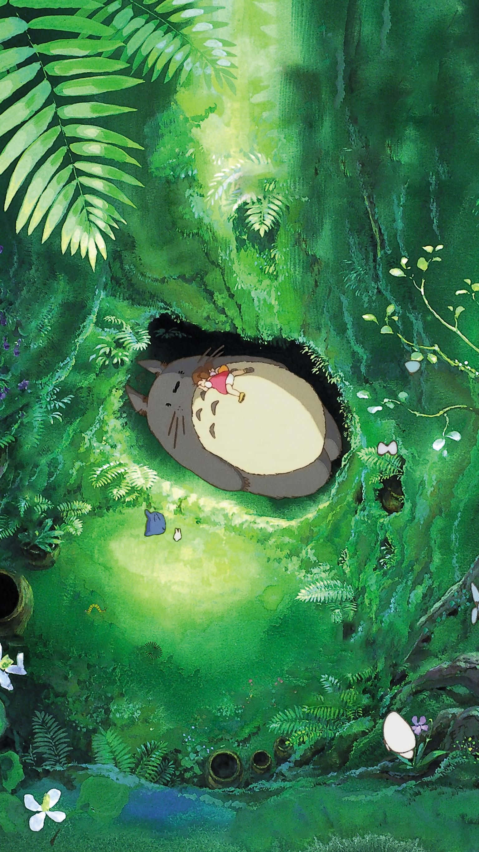 โทรศัพท์มือถือลาย My Neighbor Totoro สตูดิโอจิบลิ วอลเปเปอร์
