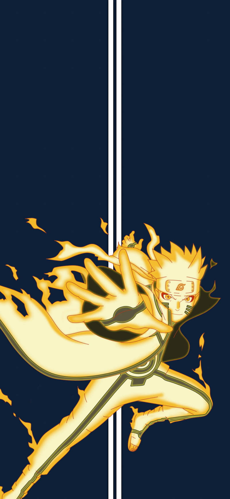 วอลเปเปอร์มือถืออนิเมะมินิมอล Naruto สายไฟ วอลเปเปอร์