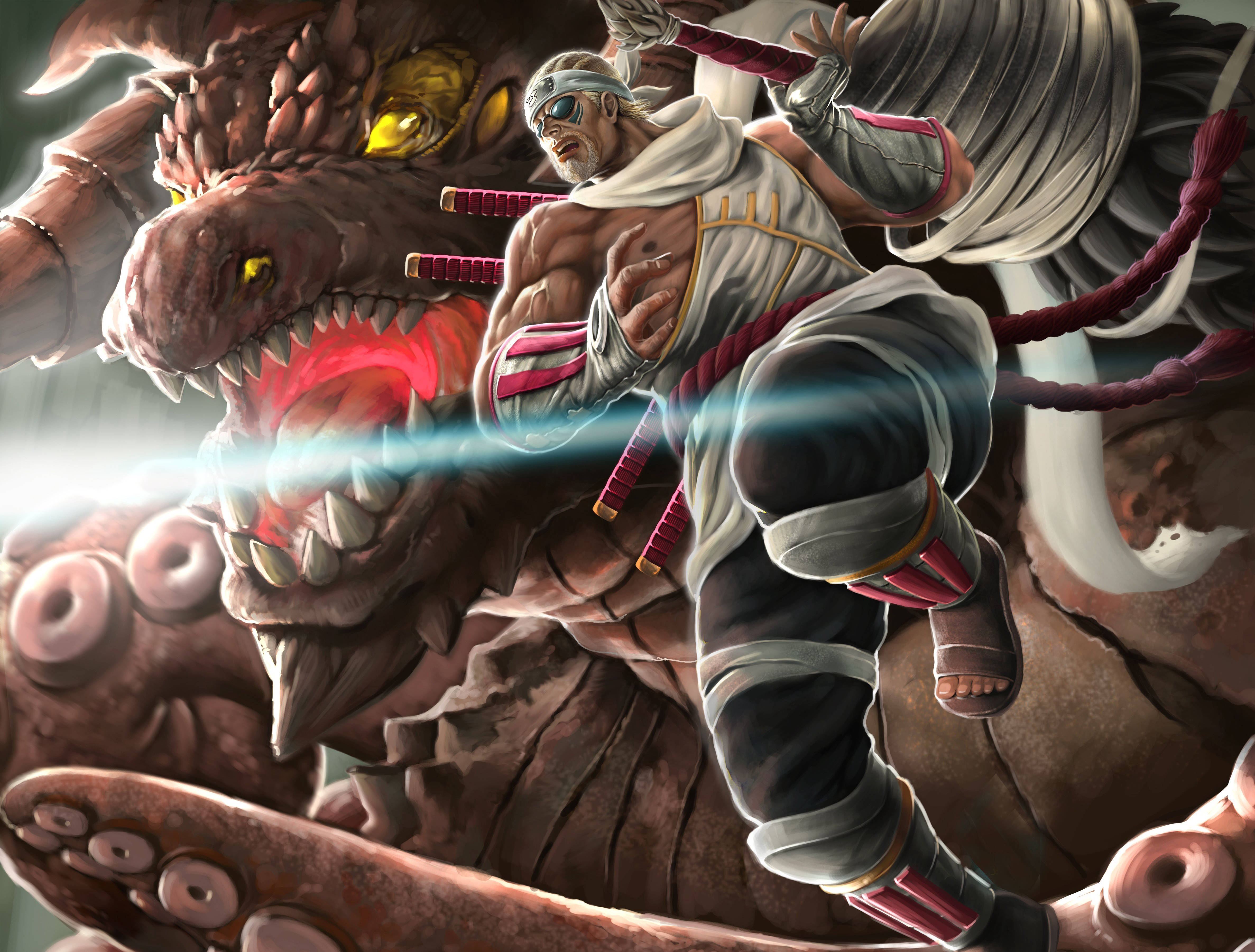 Naruto 4K Killer B สัตว์หาง วอลเปเปอร์