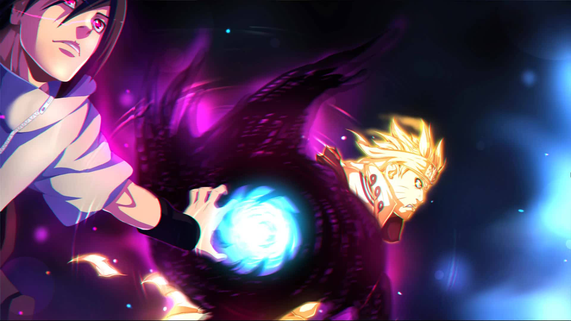 Naruto ไลฟ์วอลเปเปอร์ ซาสึเกะชาร์จจักระ วอลเปเปอร์