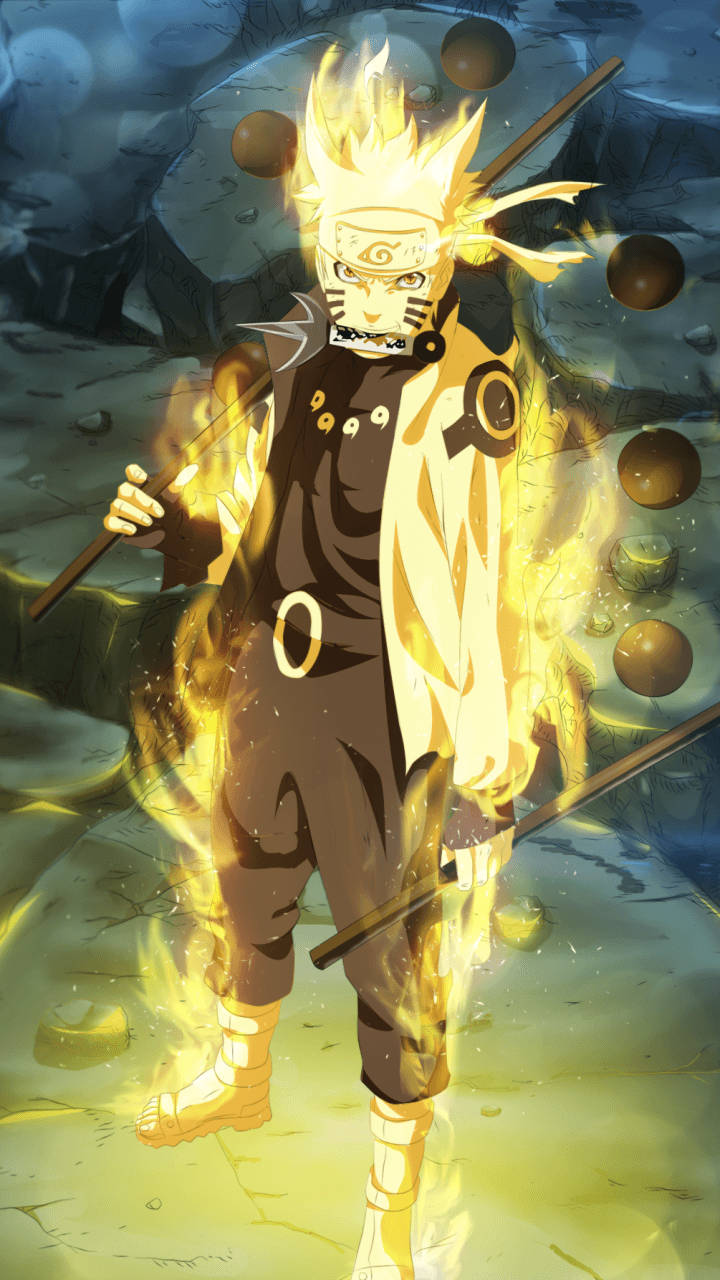 Naruto โทรศัพท์ติดไฟ วอลเปเปอร์