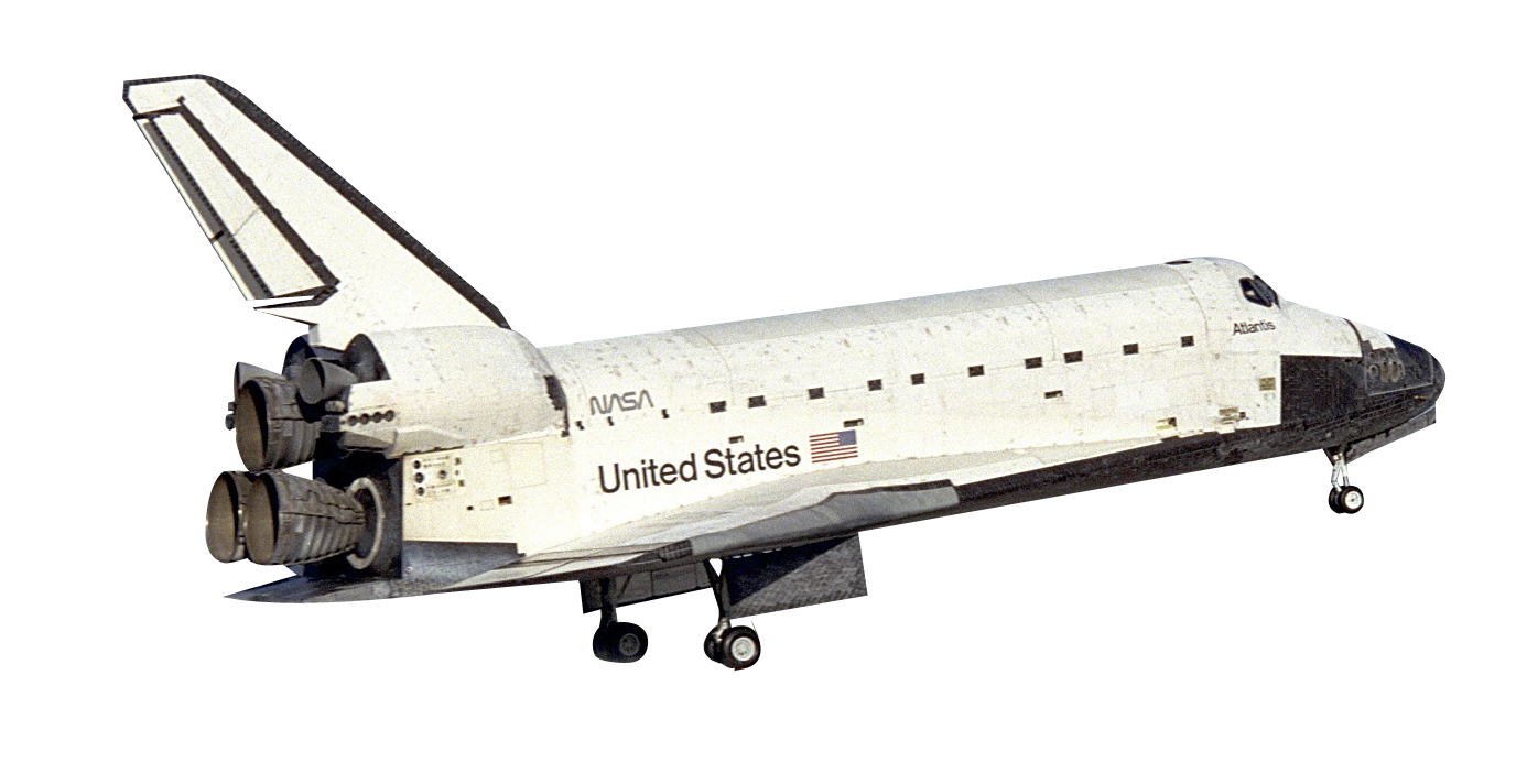 NASA กระสวยอวกาศแอตแลนติส ลงจอดพร้อมกางล้อลงจอด วอลเปเปอร์