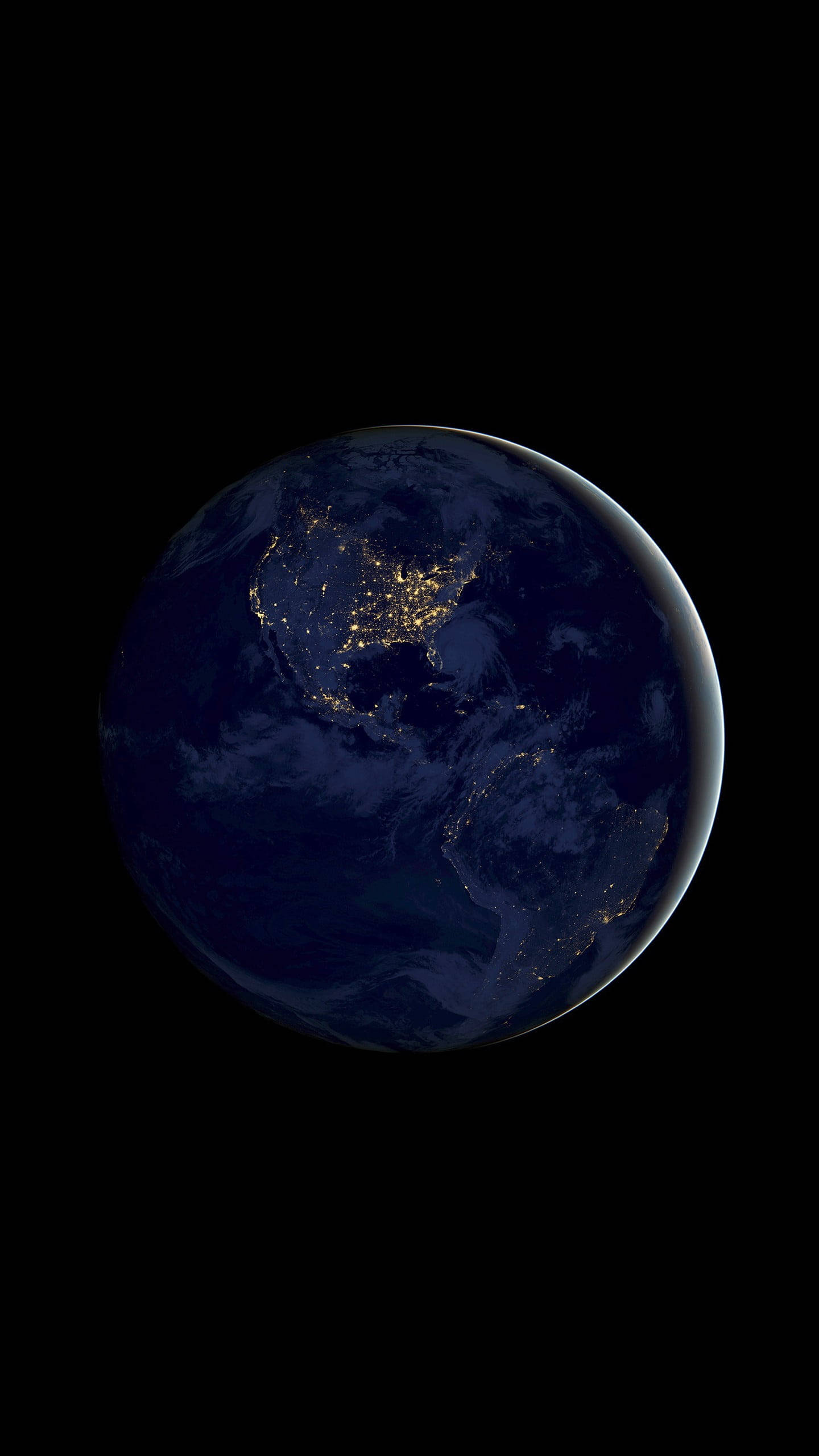 NASA iPhone โลกยามค่ำคืน วอลเปเปอร์
