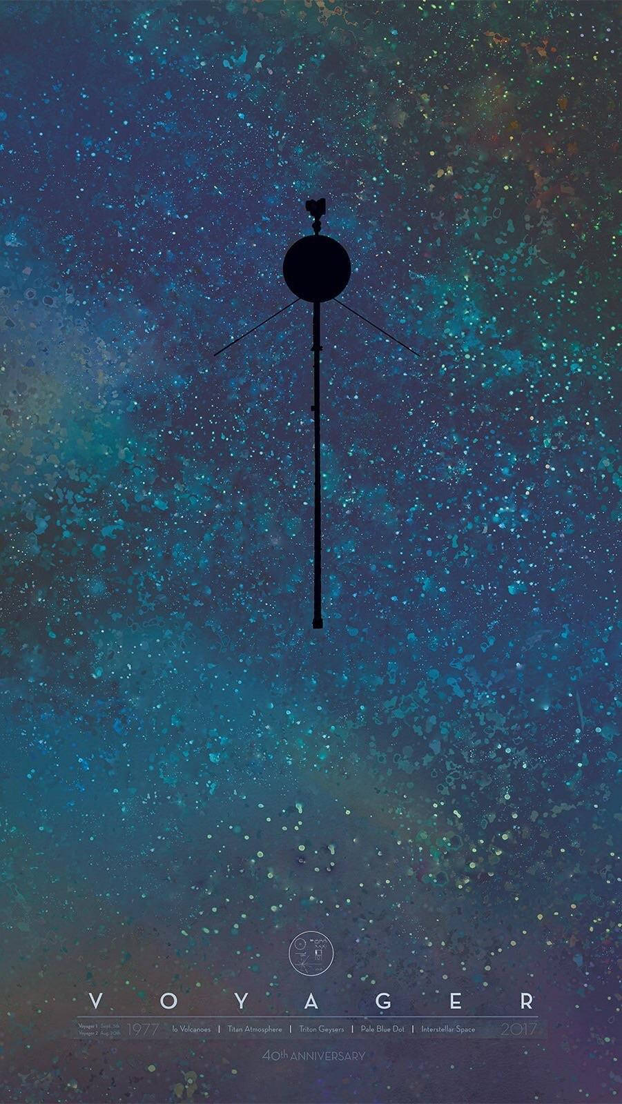NASA iPhone Voyager ครบรอบ 40 ปี วอลเปเปอร์