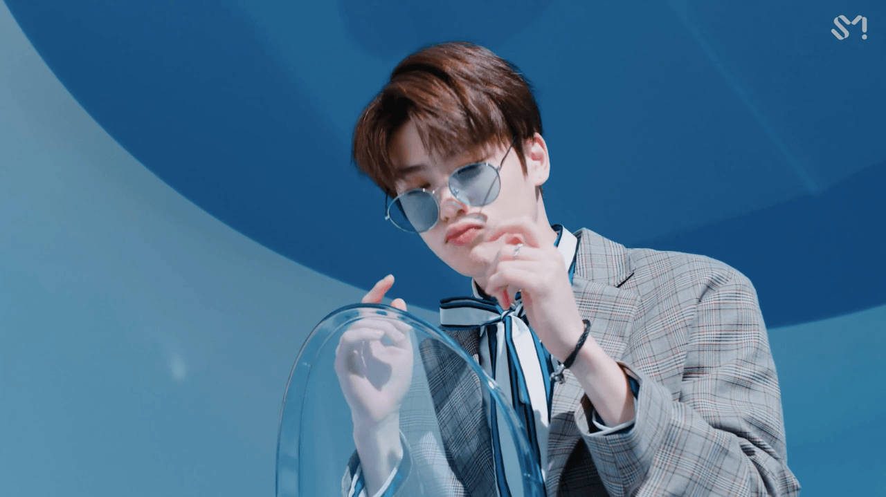 Nct คอมพิวเตอร์แว่นกันแดดสีฟ้า วอลเปเปอร์